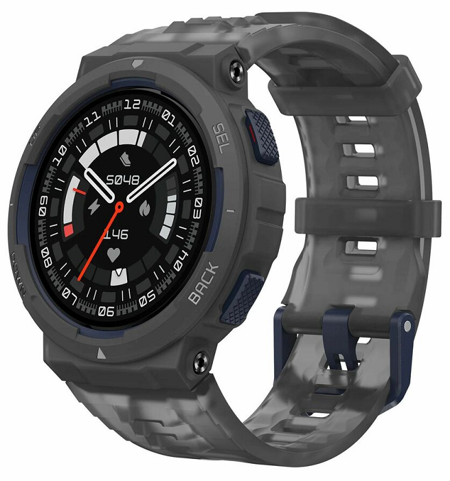 Huami Amazfit Active Edge AI Smartwatch - Fitness Tracker, Heart Rate Monitor, GPS, 5ATM Waterproof, 3 Color Options for Men & Women - Perfect for Running, Swimming & Daily Activity Tracking