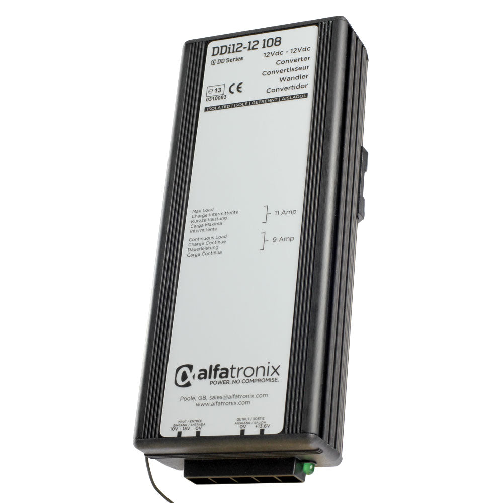 Alfatronix DDi Series 12 12V Isolated DC-DC Converter 108W (9A) - Power Supply for Industrial Automation, Telecom & Marine Applications
