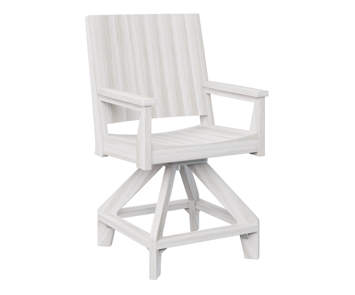 Berlin Gardens Mayhew Swivel Bar Stool - Adjustable Height Counter Chair for Kitchen Island, Breakfast Bar & Home Pub Use