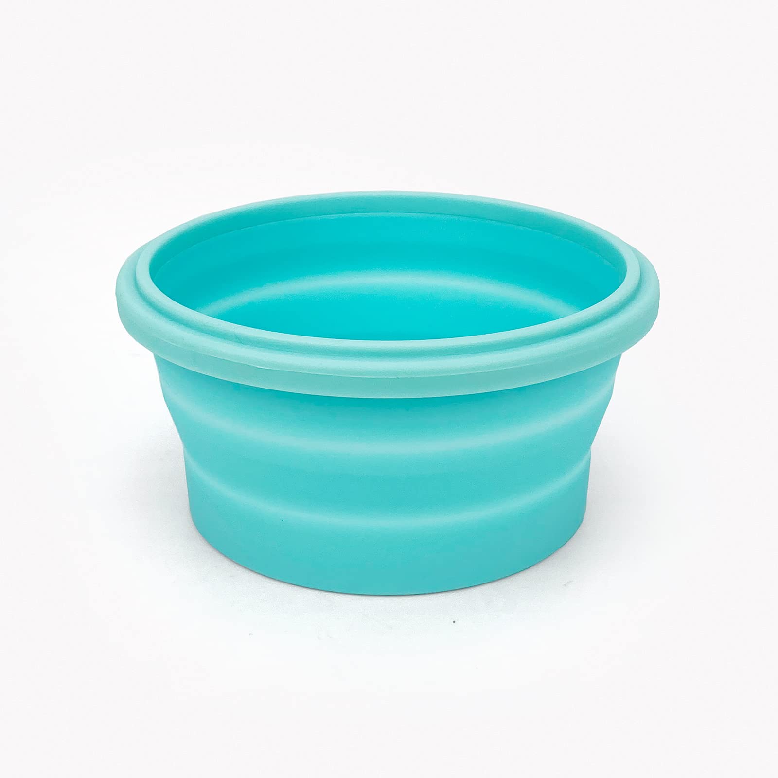 3-Piece Round Collapsible Silicone Food Storage Bowls with Lids - Microwave & Freezer Safe, Space Saving Kitchen Containers for Meal Prep, Camping & Backpacking (Blue) - Perfect for Home, Office, Travel and Outdoor Adventures