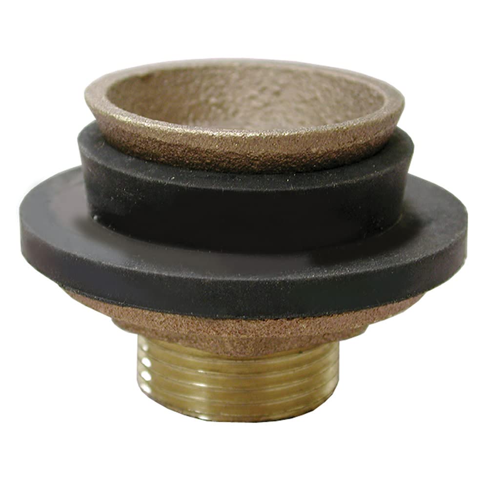 1-1/2 Inch Brass Closet Spud - Heavy Duty Brass Toilet Flange for Secure Toilet Installation - Perfect for Bathroom Renovations and Plumbing Repairs