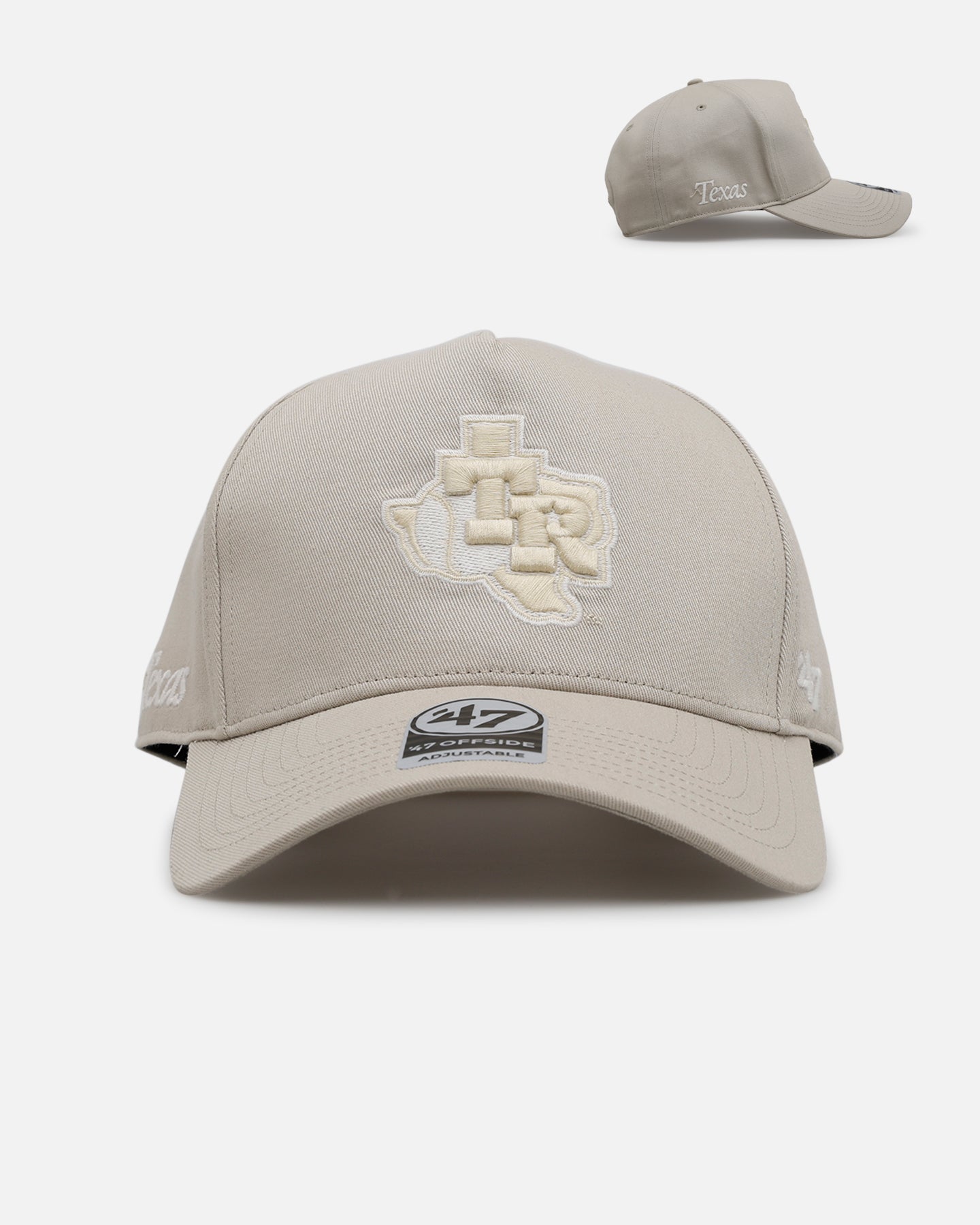 47 Brand Texas Rangers 'Contemporary Basics' Offside DT Snapback Tan Hat - Adjustable Baseball Cap for Men & Women - Perfect for Sports Fans, Outdoor Activities & Casual Wear