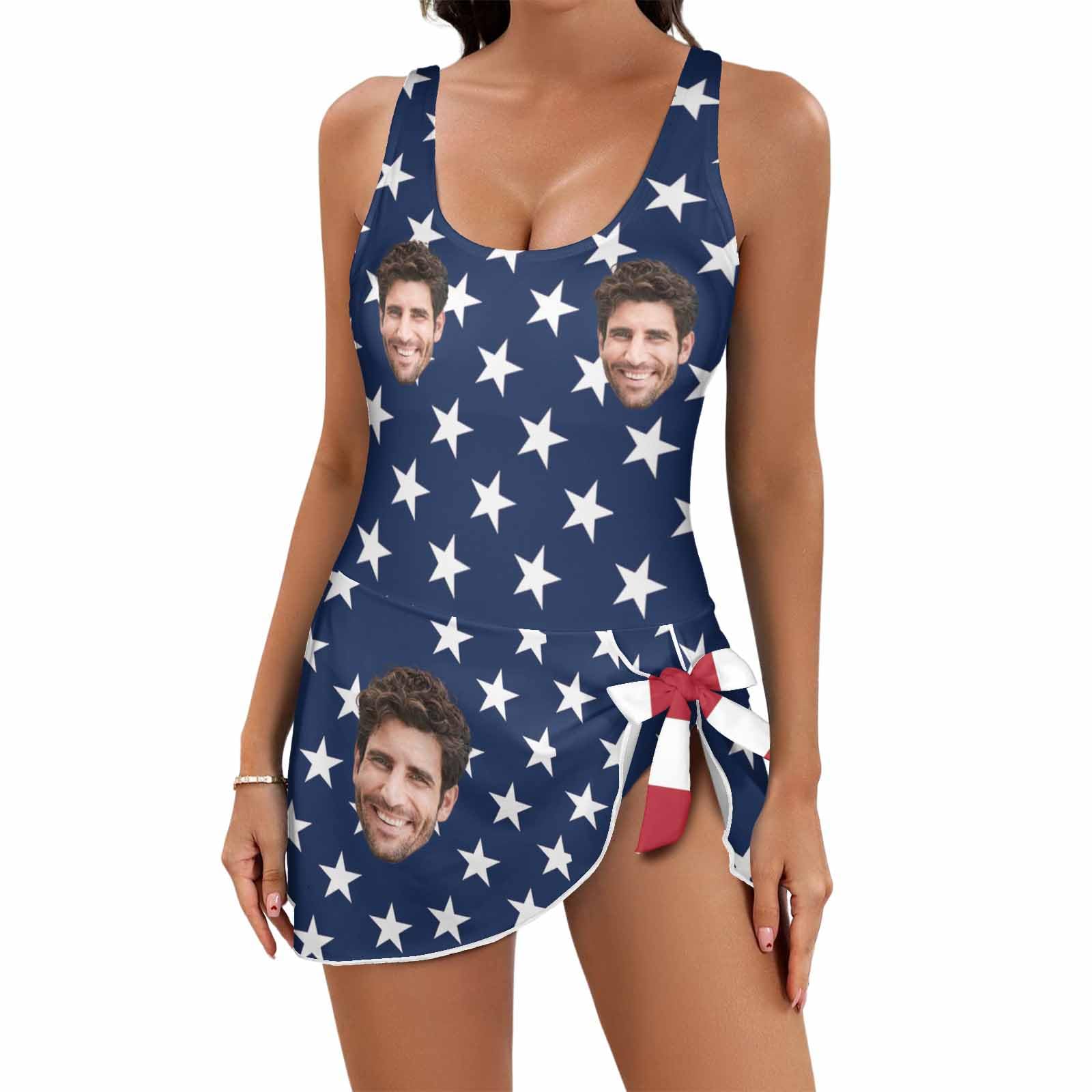 Custom Photo Swimsuits for Women - Personalized Face Bikini Set with Your Picture | DIYKST Women's Swimwear for Beach, Pool & Vacation
