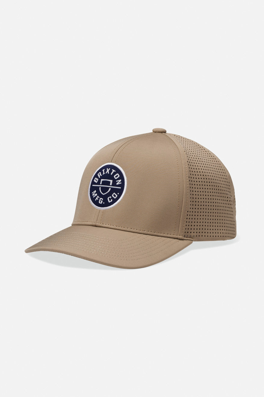 Crest Netplus Utility Snapback Cap - Light Khaki | Adjustable Baseball Hat for Men & Women | Outdoor, Sports & Casual Wear