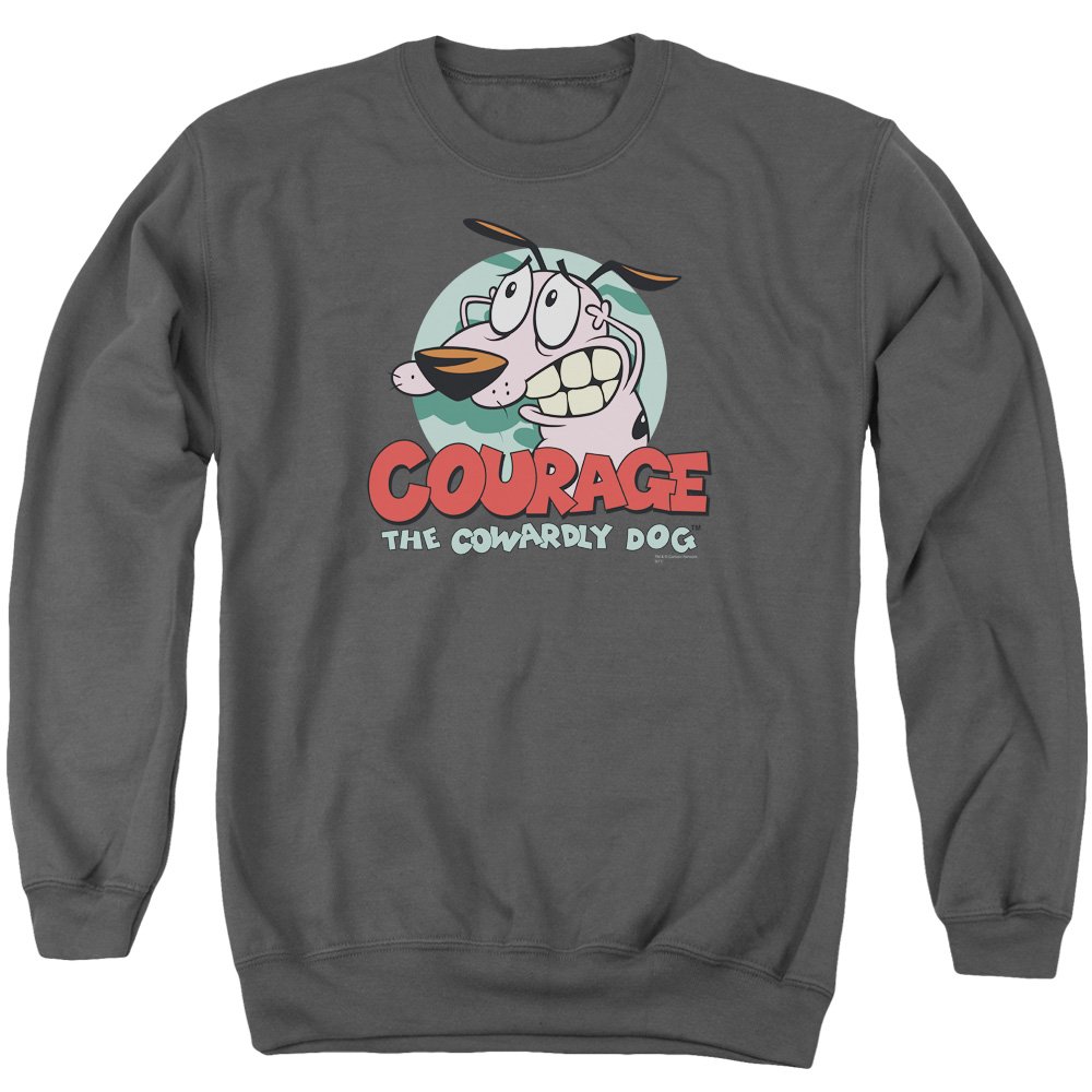 Courage The Cowardly Dog Unisex Crewneck Sweatshirt for Men & Women | Cartoon Character Hoodie | Casual Wear, Gift for Fans, Cosplay Costume
