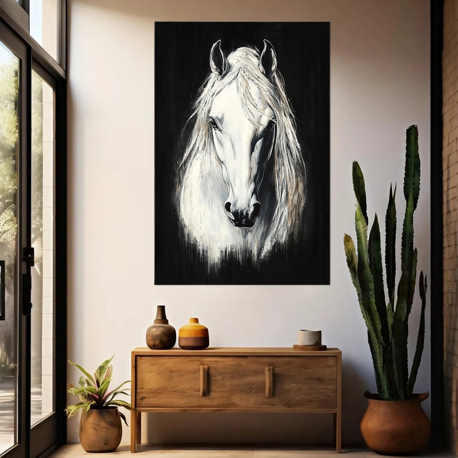 Animal Art Painting #AP102 - Handmade Canvas Wall Decor for Living Room, Bedroom & Office - Perfect Gift for Pet Lovers & Home Decor