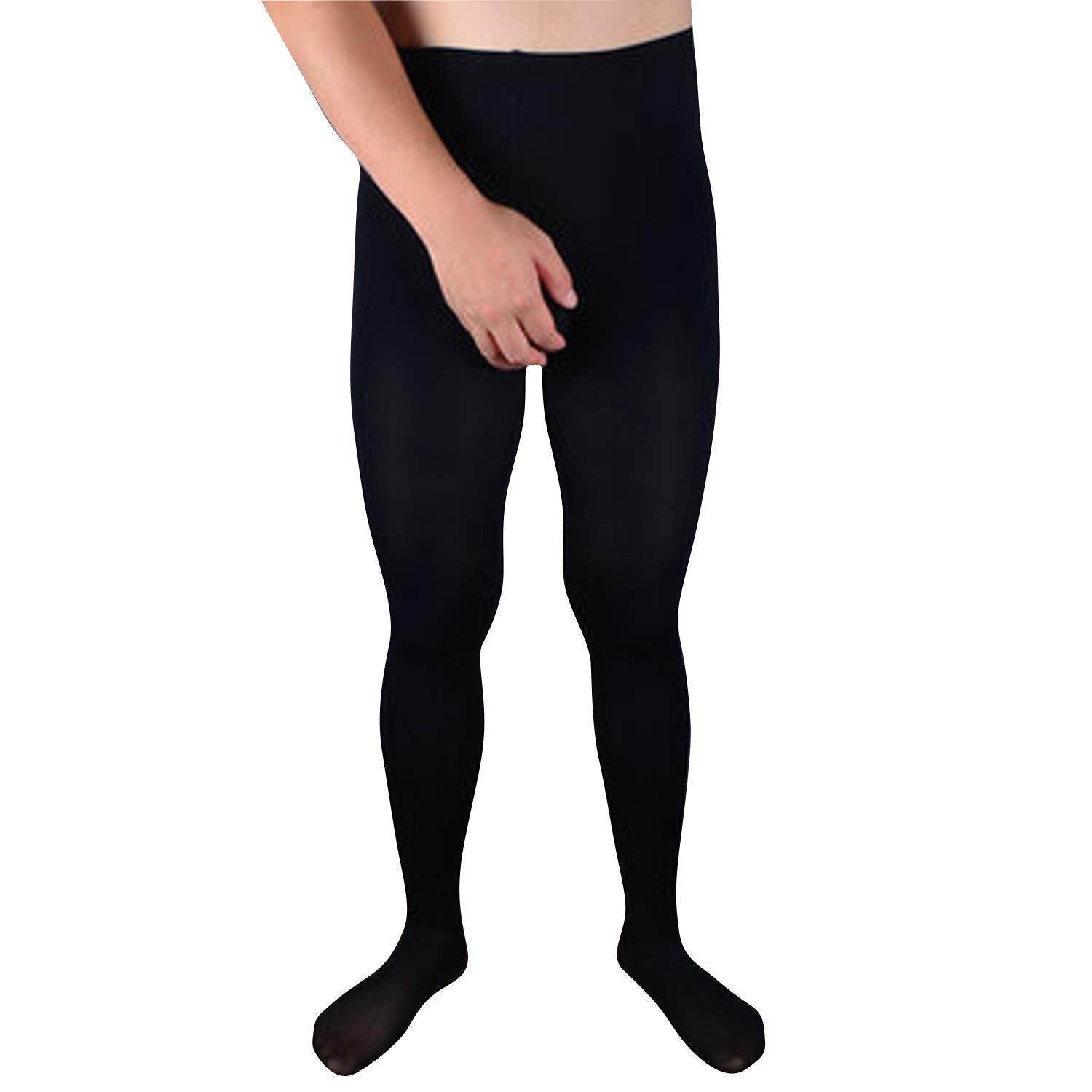 **Men's Sexy Stockings with Penis Pouch - 200D Velvet Pantyhose for Sensual Wear & Role Play**