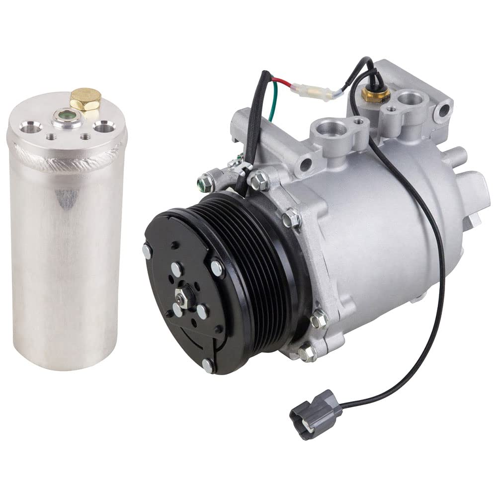 New AC Compressor with A/C Drier for 2002-2006 Acura RSX & 2001-2005 Honda Civic - BuyAutoParts 60-86361R2 - Perfect for Summer Cooling & Car AC Repair