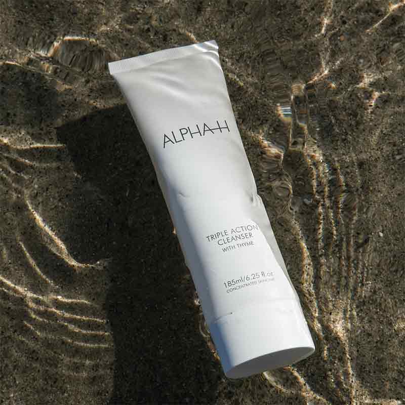 Alpha H Triple Action Cleanser with Thyme - Deep Pore Cleansing & Exfoliating Face Wash for Acne-Prone Skin | Perfect for Daily Skincare Routine & Makeup Removal