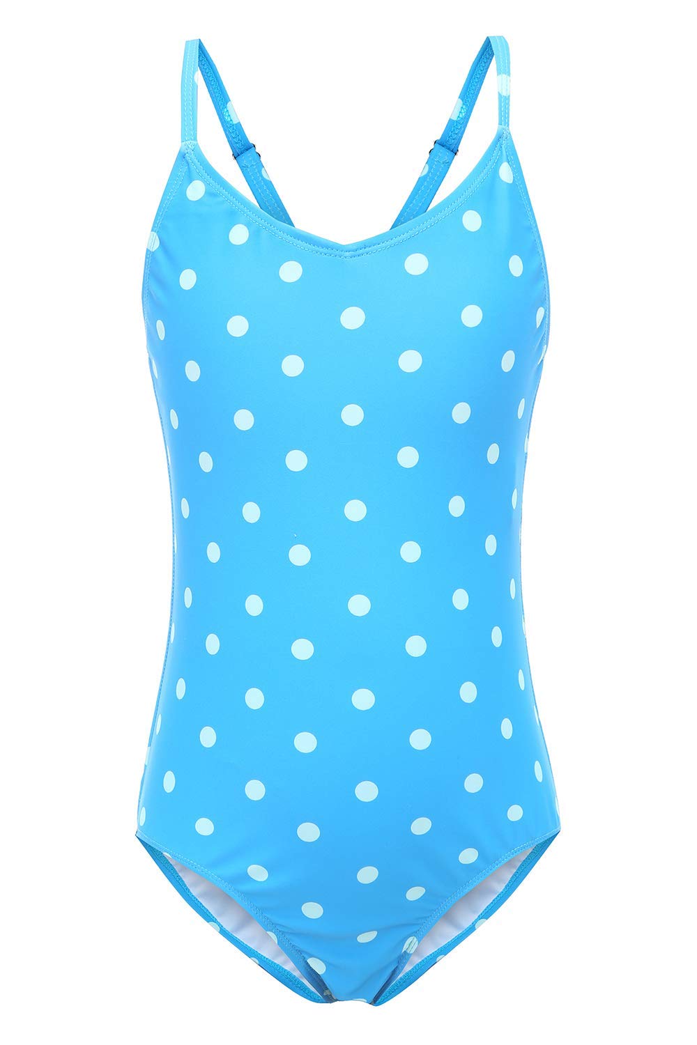 Colorful Striped One Piece Swimsuits for Girls - Rainbow Bathing Suit for Kids Swimwear - Perfect for Beach, Pool & Summer Vacations