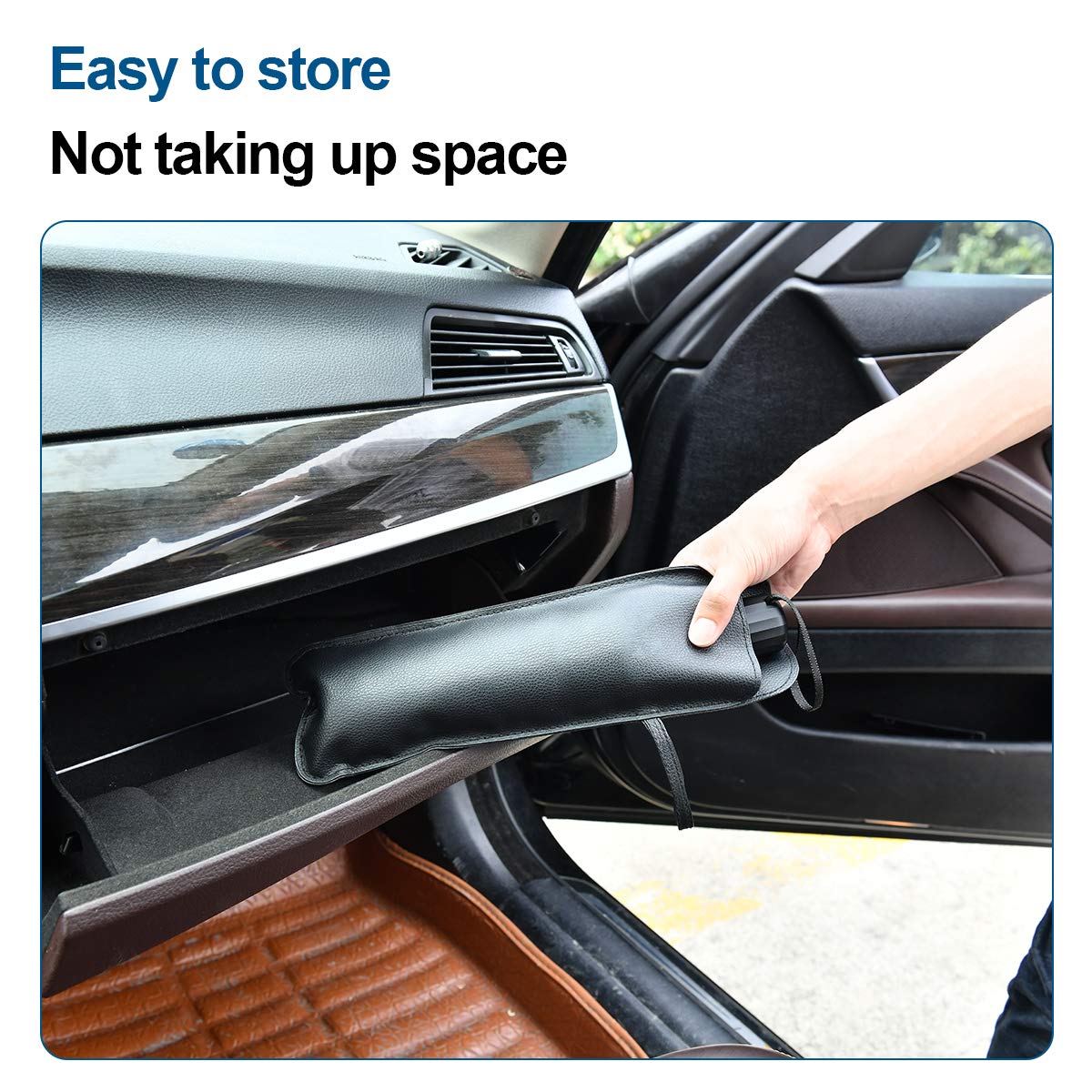 helloleiboo Foldable Car Windshield Sun Shade - UV Protection & Heat Reflector for Windshields | Perfect for Summer Parking & Sun Protection