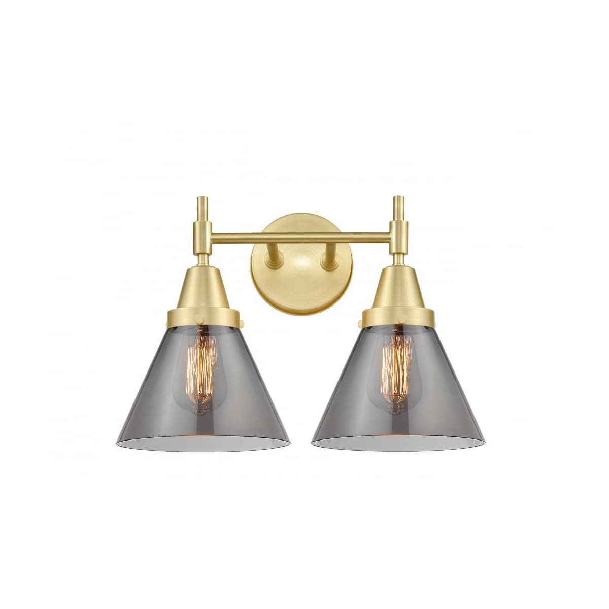 Restoration LED Bathroom Vanity Light Fixture - 2W Brass Finish G43 Base - Energy Efficient Modern Lighting for Bathroom, Vanity, Dressing Room & Makeup Area