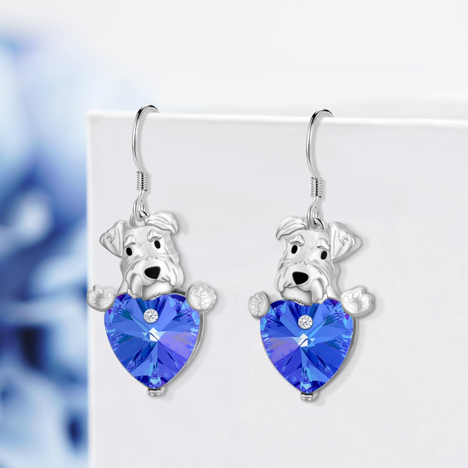 925 Sterling Silver Dog Earrings - Cute Golden Retriever, Schnauzer, German Shepherd, Poodle & Yorkie Dangle Earrings | Perfect Gift for Women Dog Lovers | Great for Casual Wear, Date Nights & Pet-Themed Parties