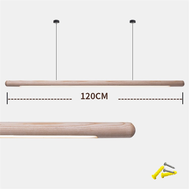 Walnut Wood Hanging Pendant Light - Modern & Stylish Home Lighting Fixture for Living Room, Bedroom, or Dining Area