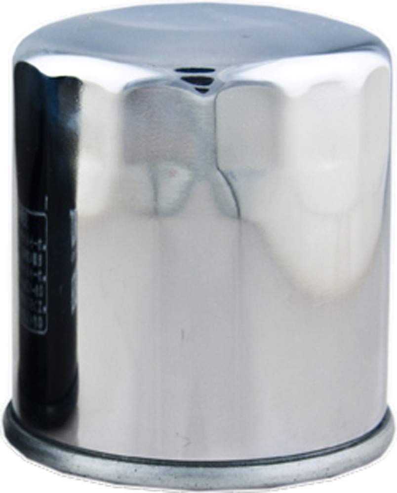HIFLO HF303C Chrome Oil Filter Compatible with 2009 Yamaha XV19CT Stratoliner Motorcycle - High Performance Air Filter for Smooth Engine Protection & Long Ride Comfort