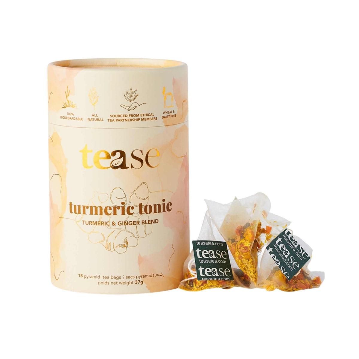Organic Turmeric Tonic Powder - Anti-Inflammatory & Antioxidant Supplement for Immune Support - Perfect for Smoothies, Golden Milk & Wellness Drinks