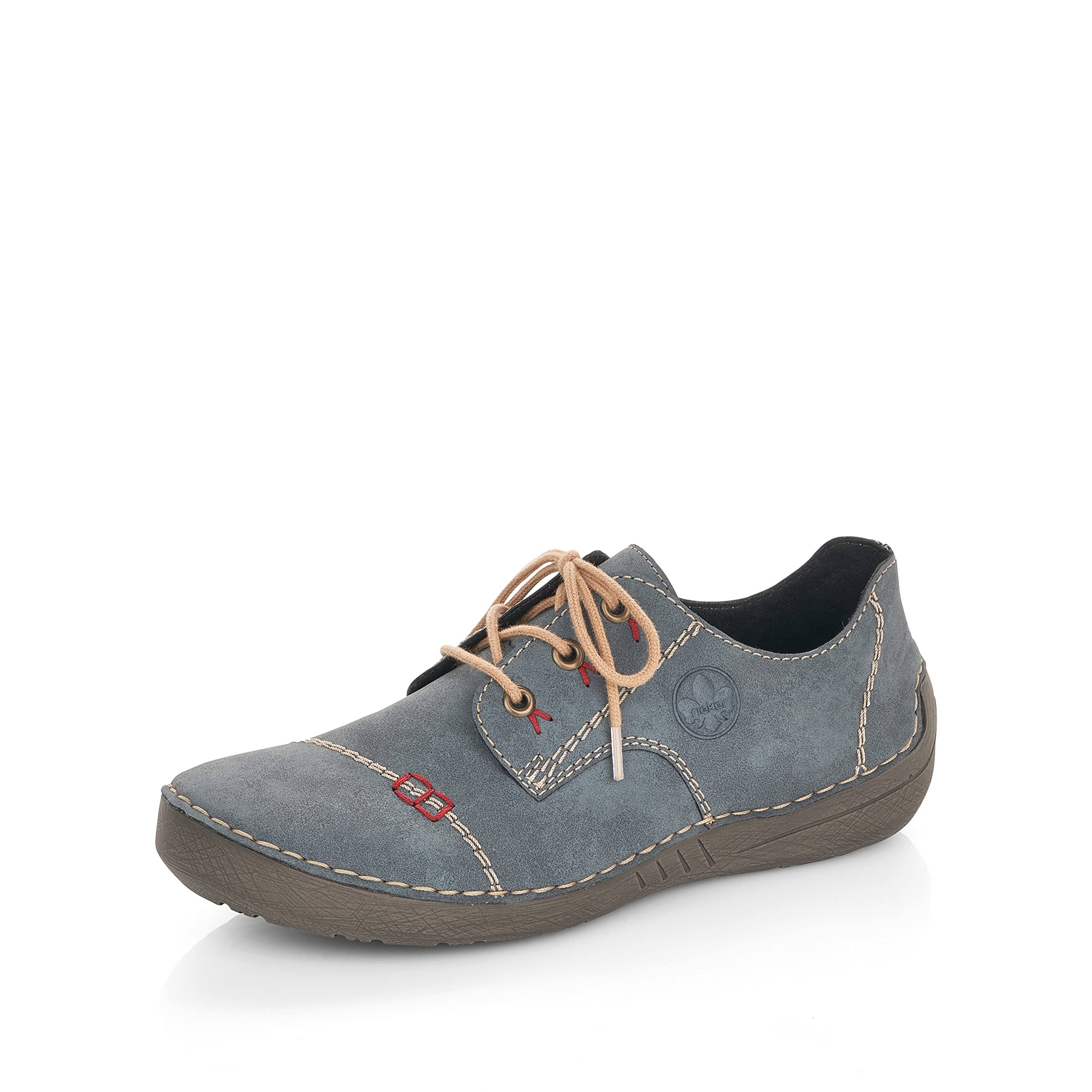 Rieker Women's Lace-Up Flats 52520 - Comfortable Casual Sneakers for Women | Walking, Work & Everyday Wear