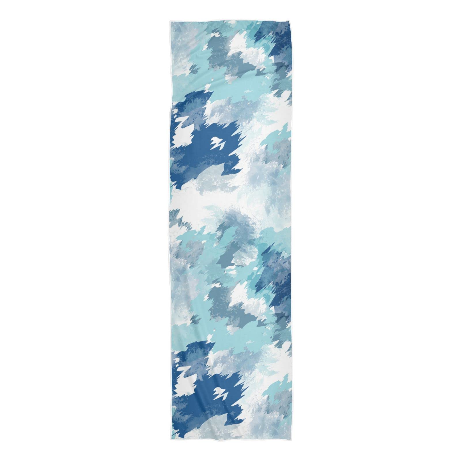 Cooling Sports Towels for Workout - Quick Dry, Breathable & Lightweight Gym Towel for Sweat - Fashion Marble & Indigo Graffiti Design - Perfect for Running, Yoga, Gym & Outdoor Activities