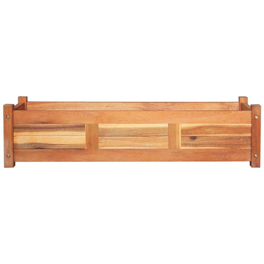 Premium Acacia Wood Raised Garden Bed Set of 2 - 39.4