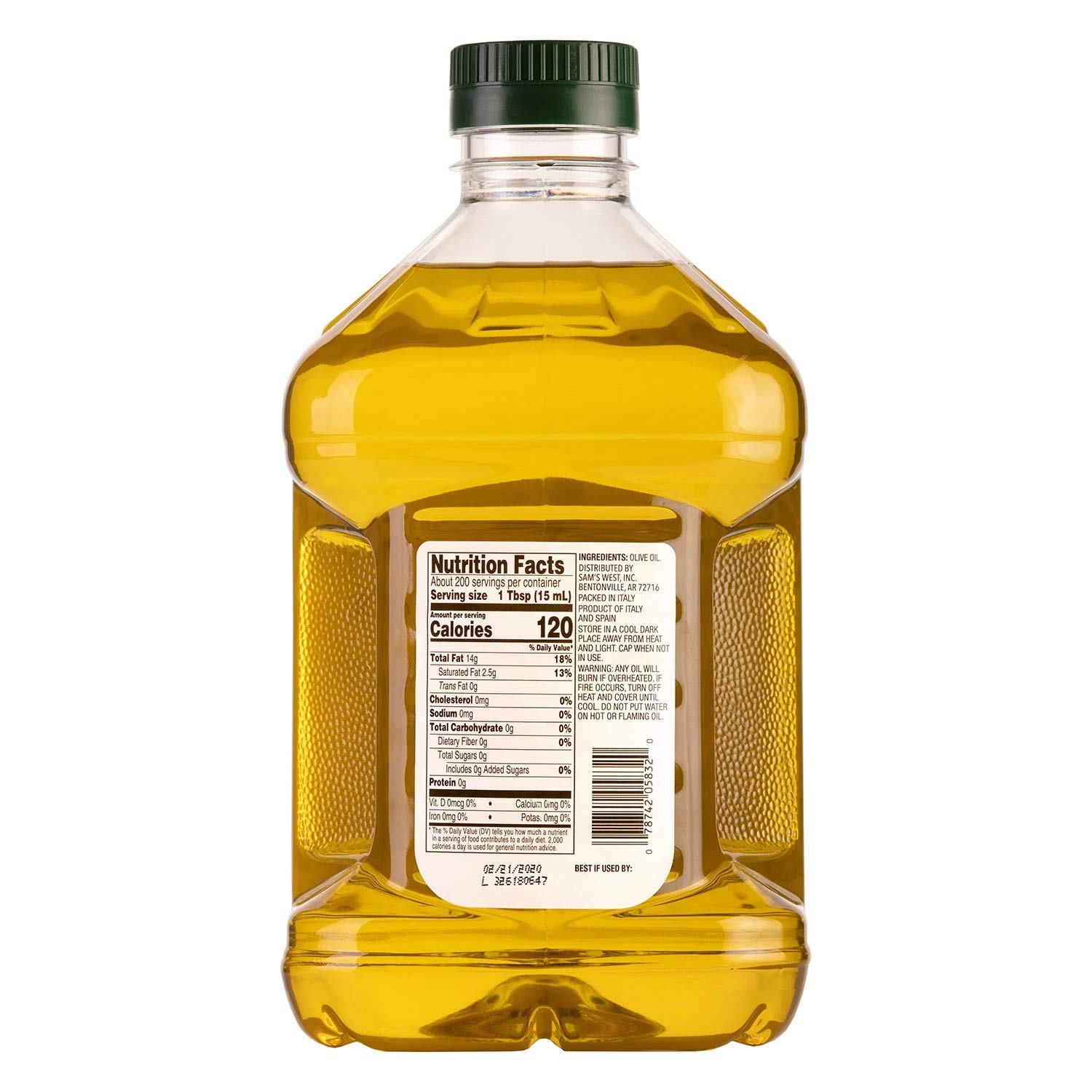 100% Pure Extra Virgin Olive Oil - 3L (101 oz) Cold Pressed, Unfiltered, Rich in Antioxidants | Perfect for Cooking, Salad Dressing & Skin Care