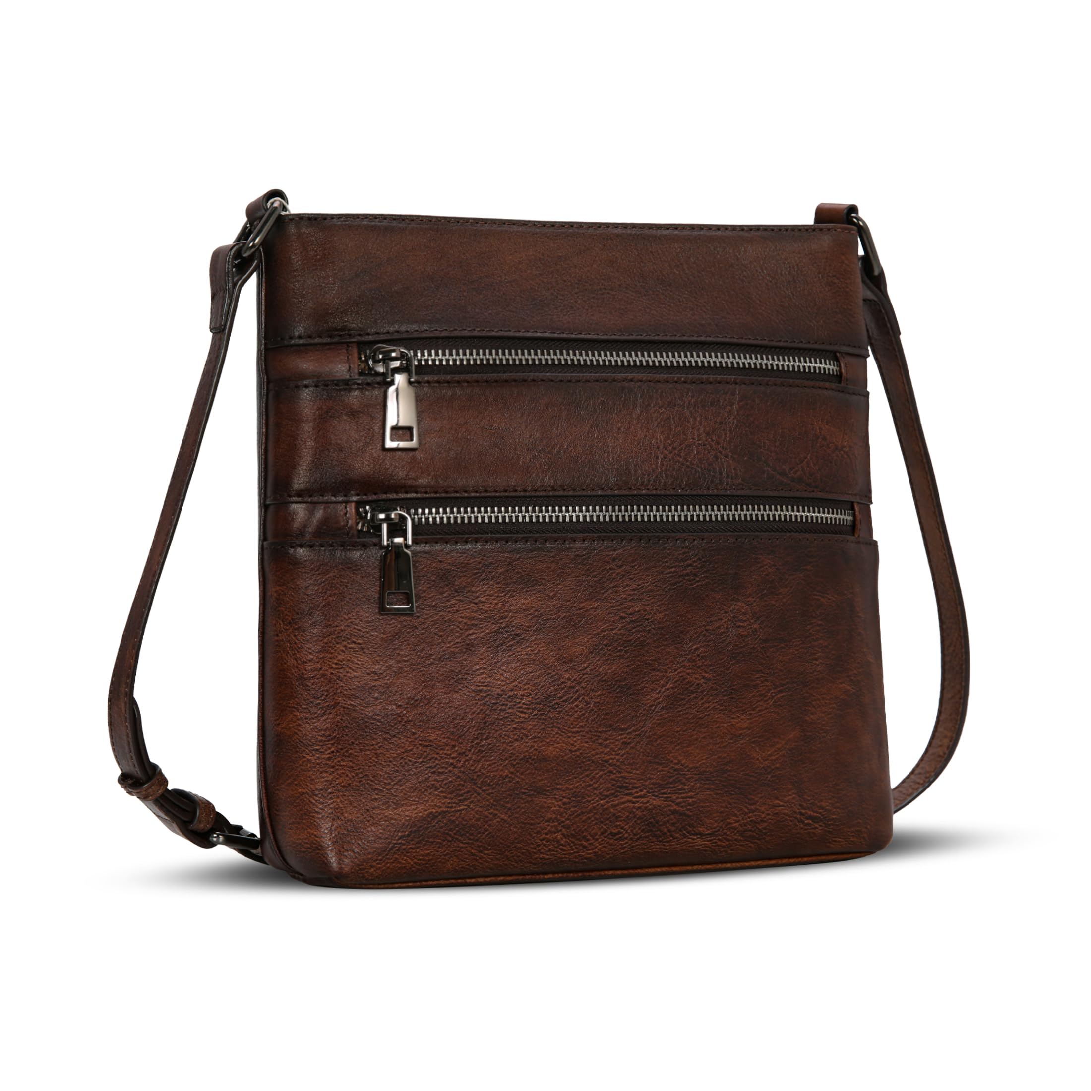 Genuine Leather Crossbody Bags for Women with Multi-Pockets - Perfect for Travel & Daily Use