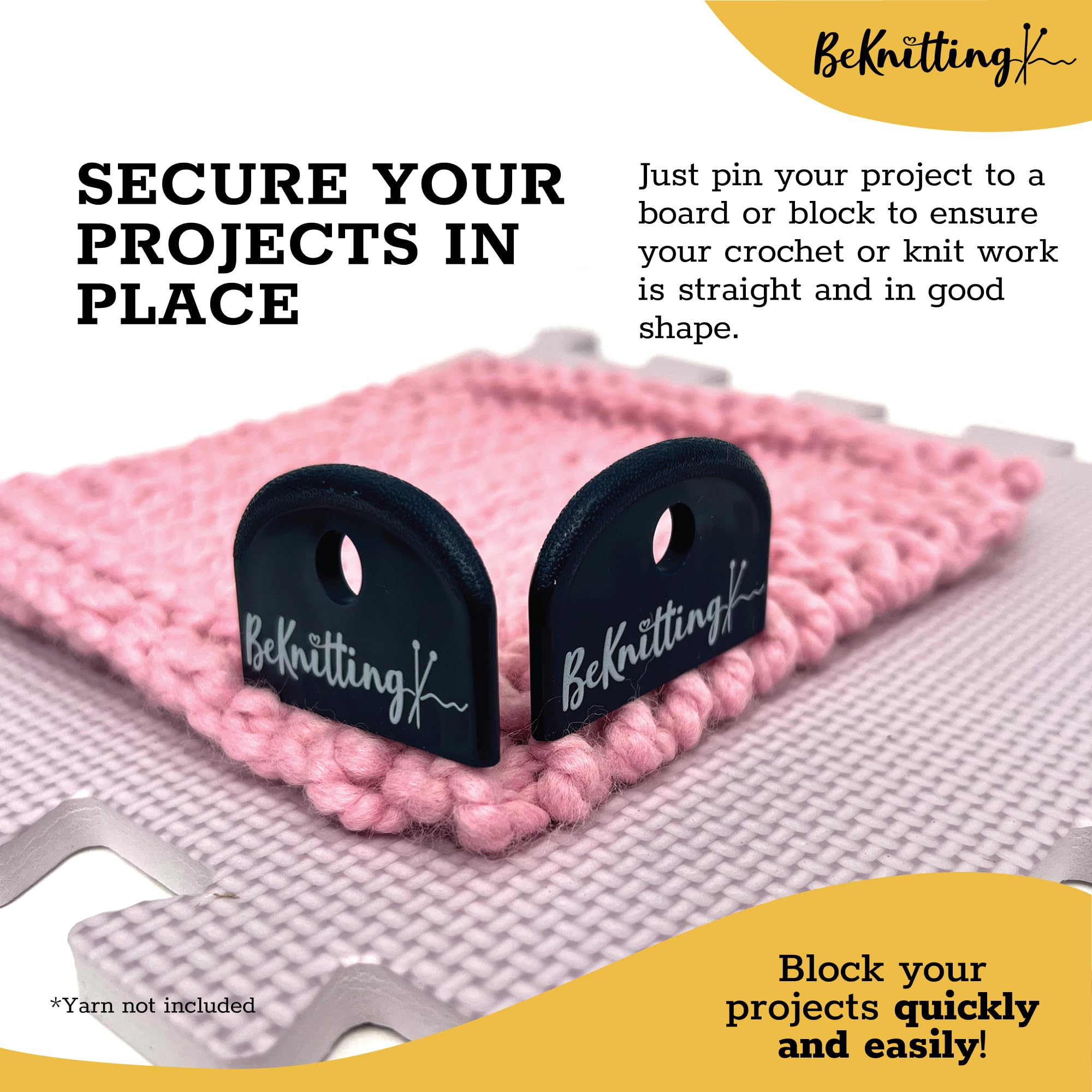 BeKnitting 20-Piece Knit Blocking Combs Set for Knitting & Crochet Projects - Blocking Tools for Lace, Sweaters, Cardigans, Scarves & Needlework - Perfect for Crafting, DIY Projects & Professional Knitters