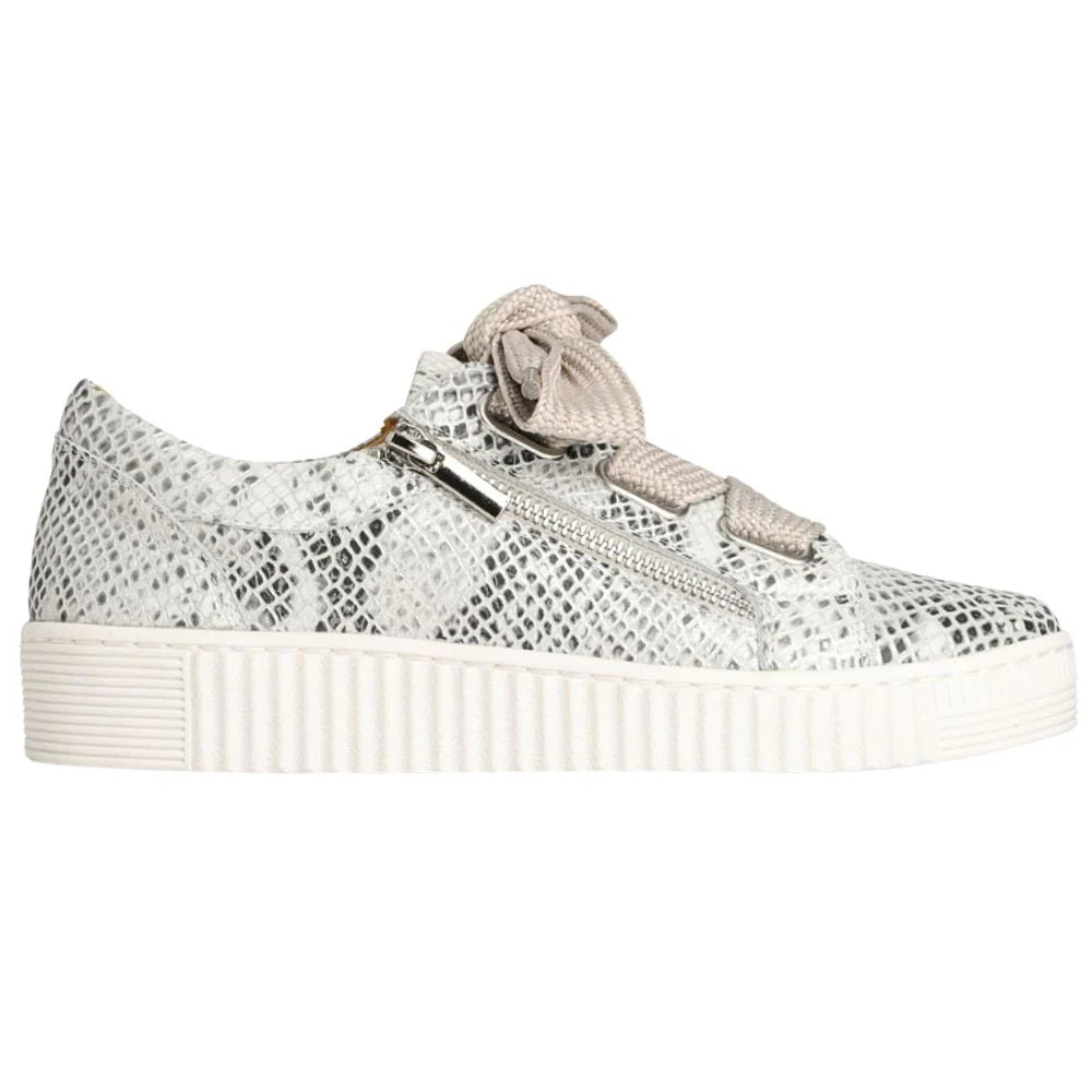 EOS Jovi Silver Snake Leather Casual Shoes for Women - Stylish & Comfortable Walking Shoes for Daily Wear, Office, and Outdoor Activities