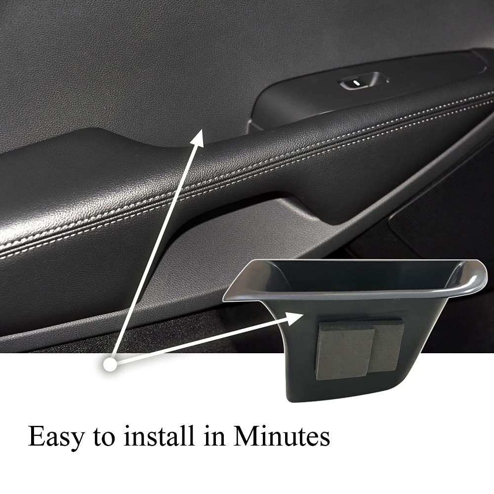 Vesul Front Row Door Organizer Grab Tray for Kia Sorento 2016-2020 | ABS Car Accessory | Armrest Phone Holder & Storage Tray | Perfect for Road Trips, Daily Commute and Family Travel