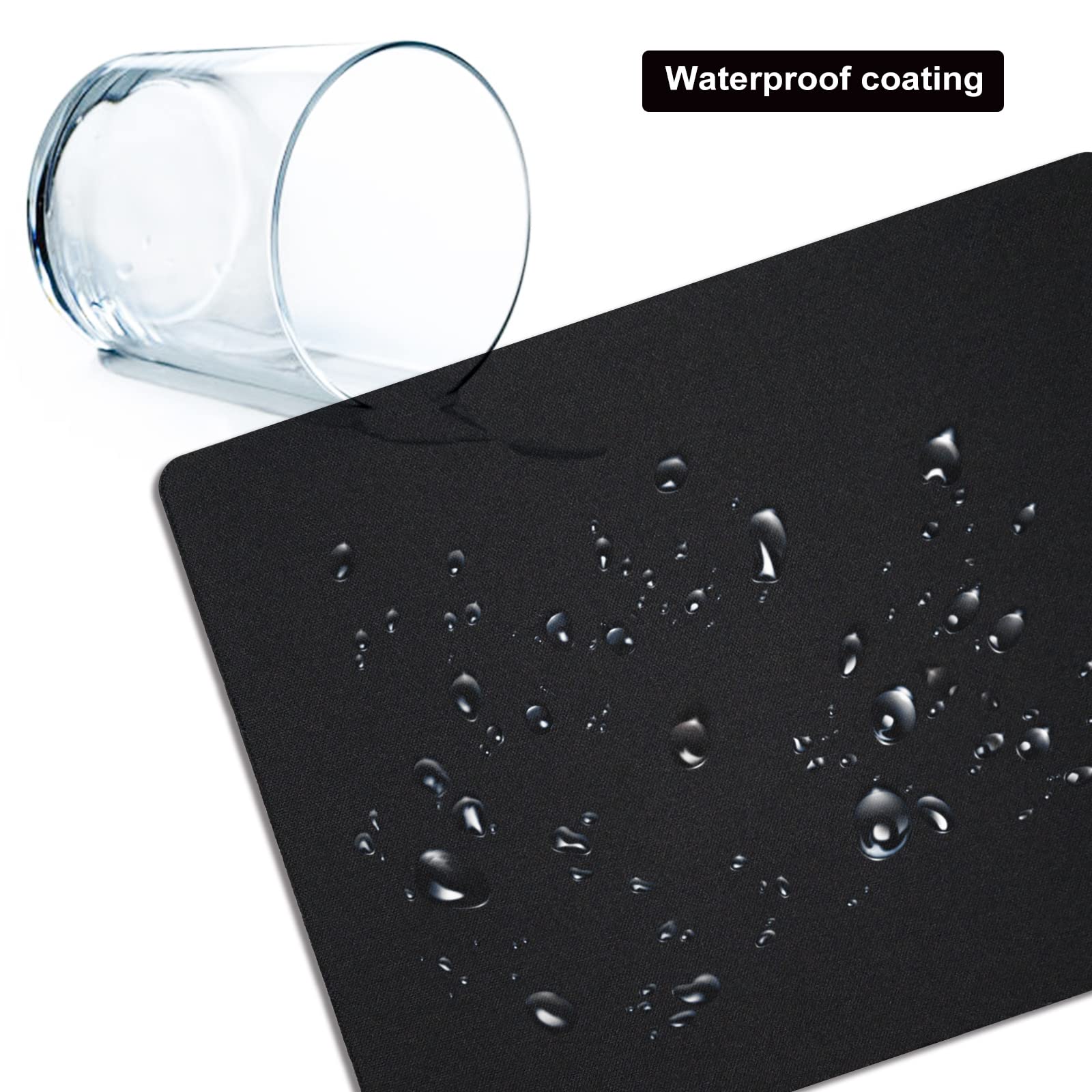 3-Pack Small Mouse Pad Set - Mini Non-Slip Rubber Base Mousepad for Wireless Mouse & Laptop (5.5