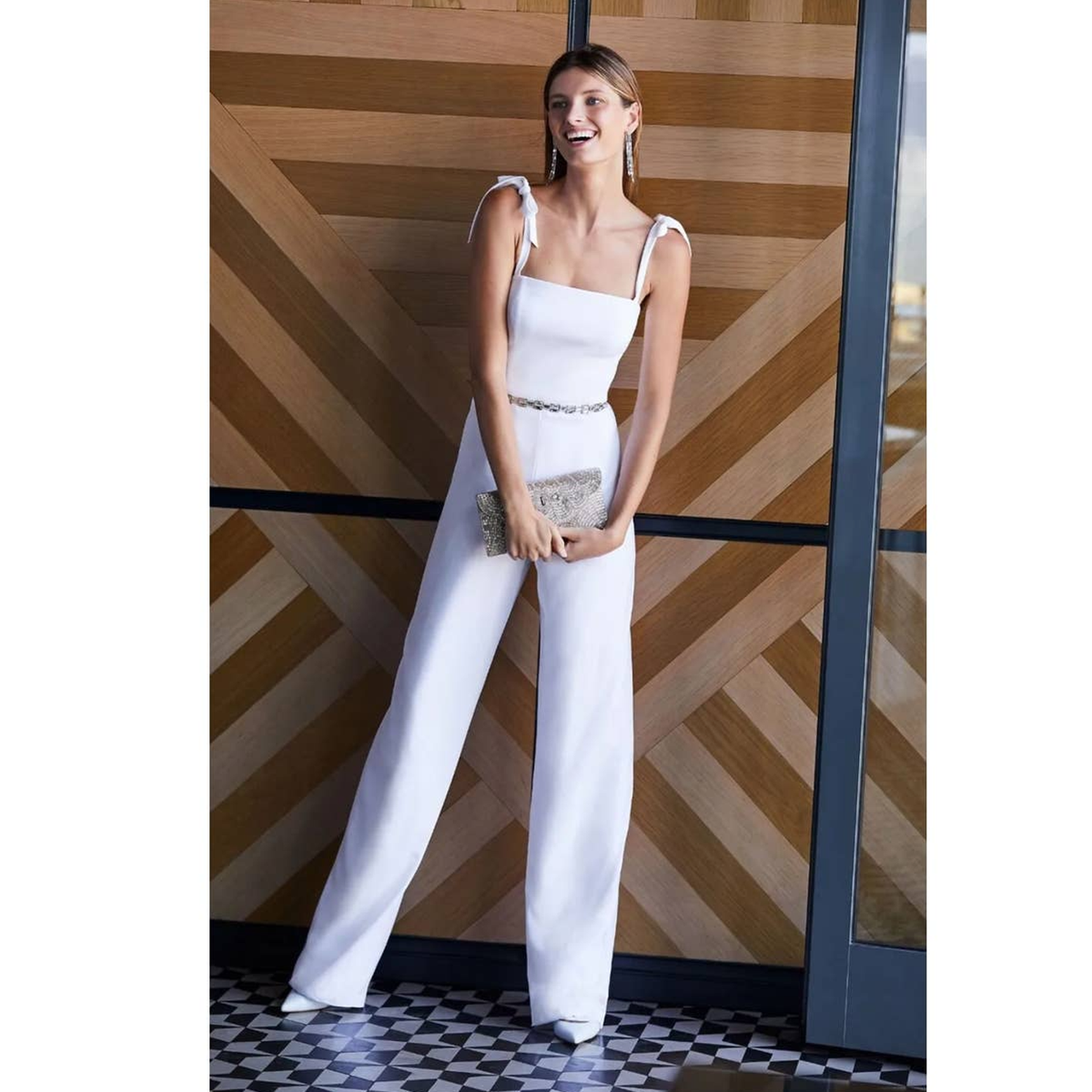 Theia Trinity Jumpsuit for Women - Elegant One-Piece Romper with Pockets | Perfect for Weddings, Parties & Special Occasions