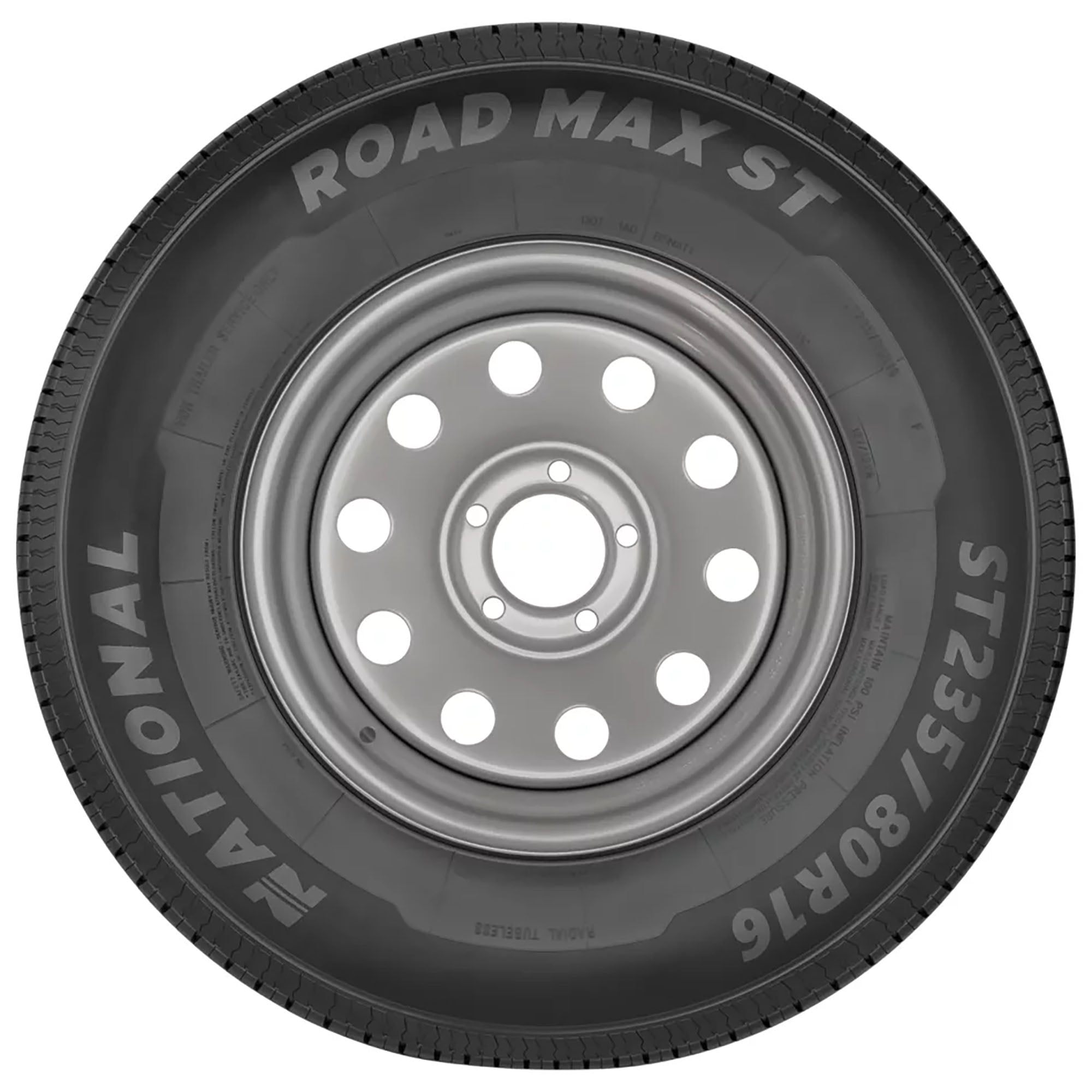 National Road Max ST 175/80R13 All-Season Tire - 97/93M Load & Speed Rating - Durable Performance for Highway, City & All-Weather Driving