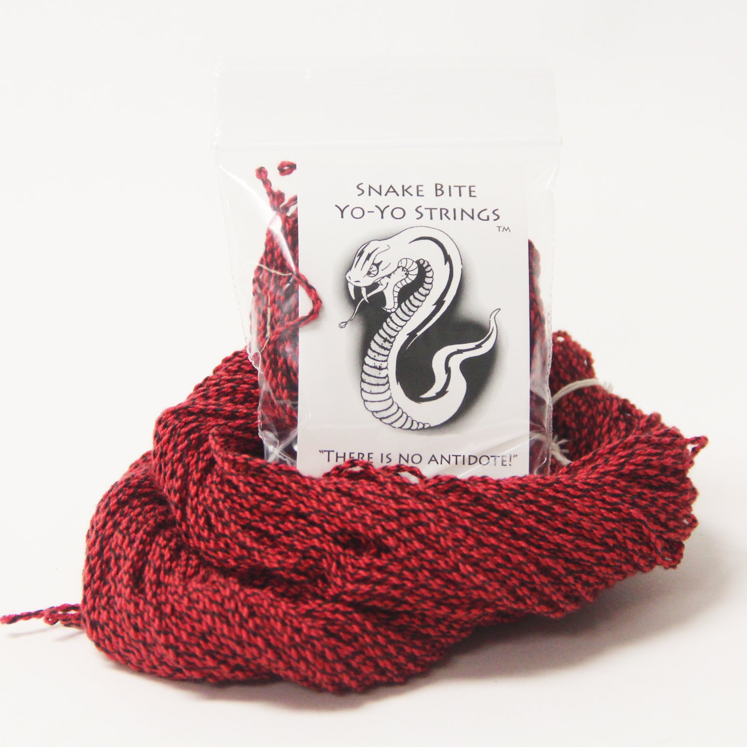 Premium Snake Bite Yo-Yo Strings - 100% Cotton Yo-Yo Replacement Strings in Blood Black - Durable Performance for Professional & Beginner Yo-Yo Players - Perfect for Competitions, Tricks & Everyday Play