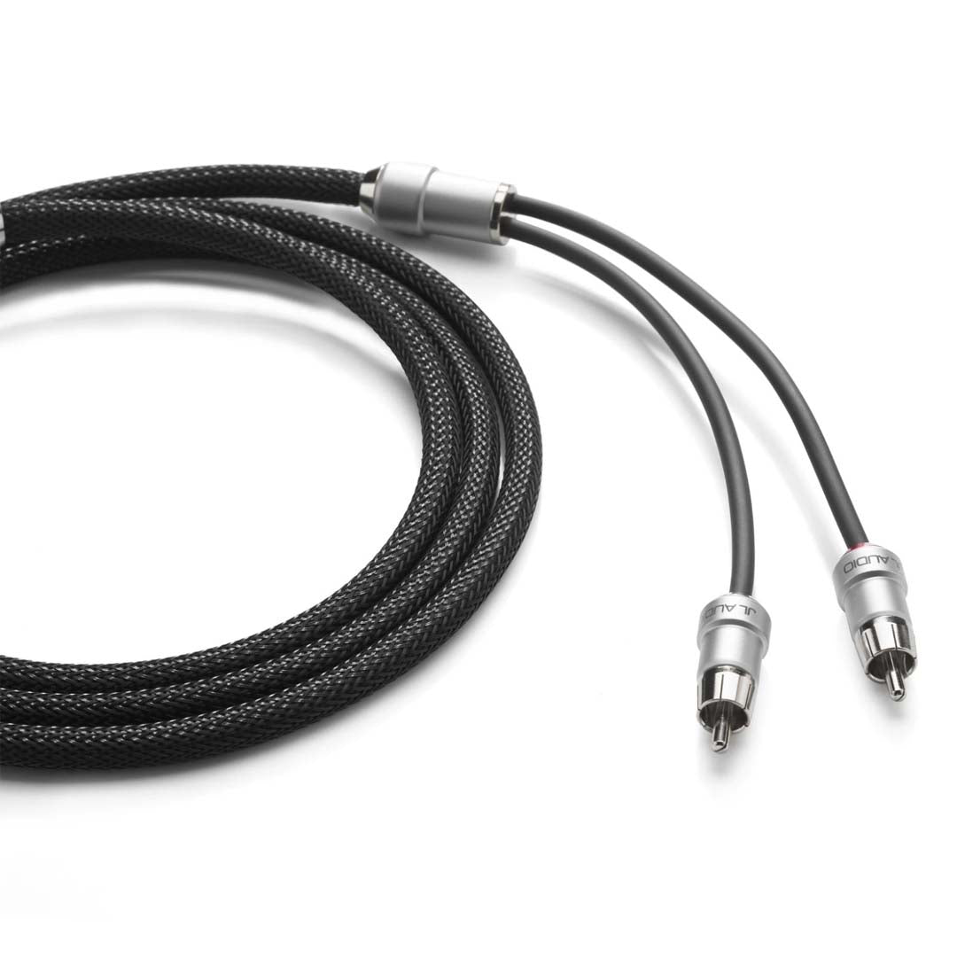 JL Audio XE BLKAIC2 9 Premium 2-Channel Audio Interconnect Cable - 9 ft (2.7 m) High-Quality RCA Cable for Car Audio Systems, Home Theater & Professional Studio Setup