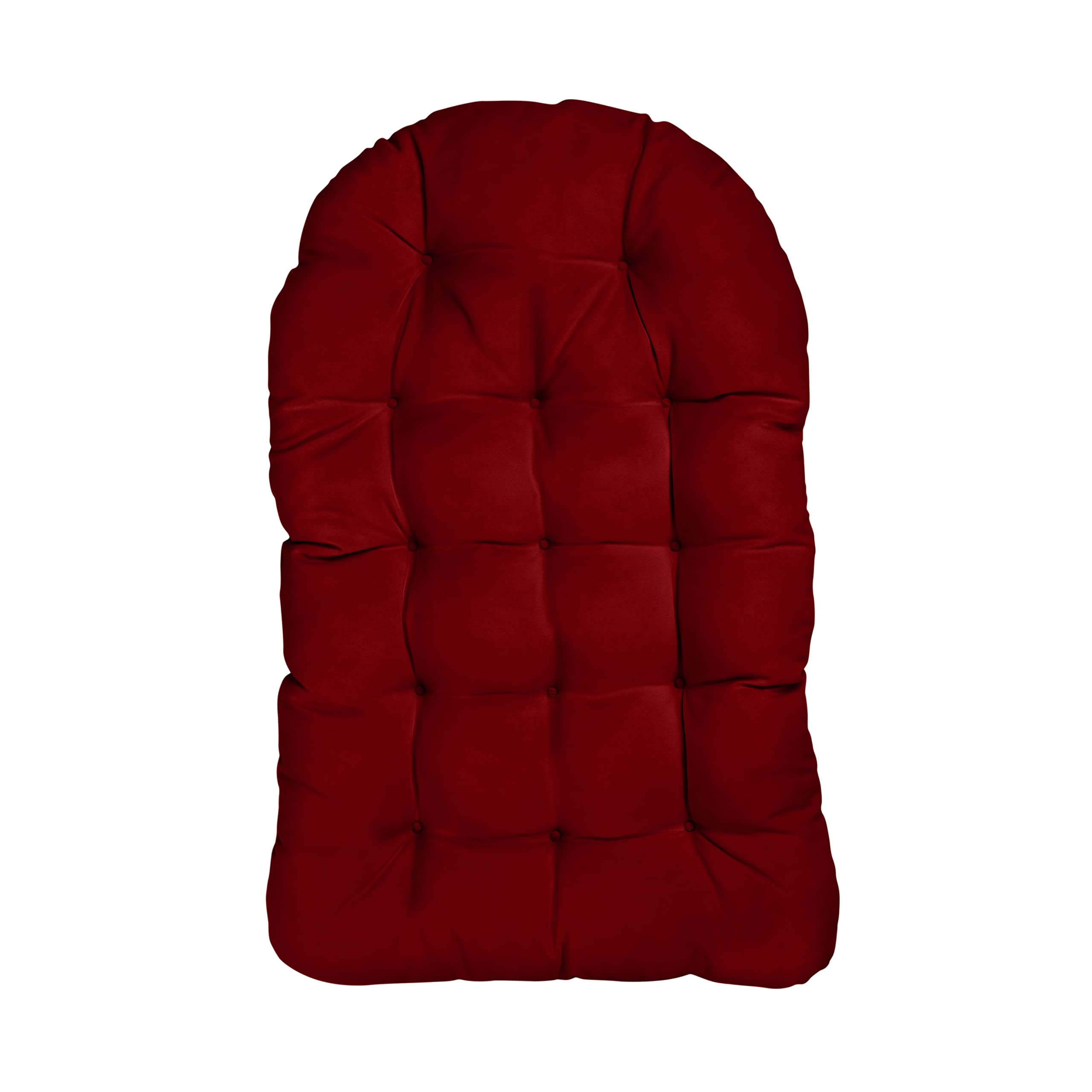 Sorra Home Egg Chair Cushion - 1 Pack Soft Comfortable Seat Pad for Outdoor/Indoor Egg Chairs - Waterproof & UV Resistant - Crimson Red - Perfect for Patio, Garden, or Living Room Relaxation