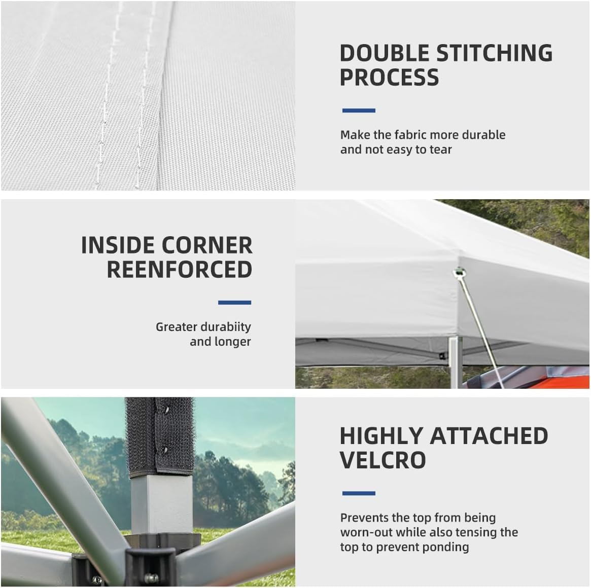 Commercial-Grade Durable Ez Pop-Up Canopy Tent 6x6 ft White - Perfect for Outdoor Events, Farmers Markets & Beach Shade