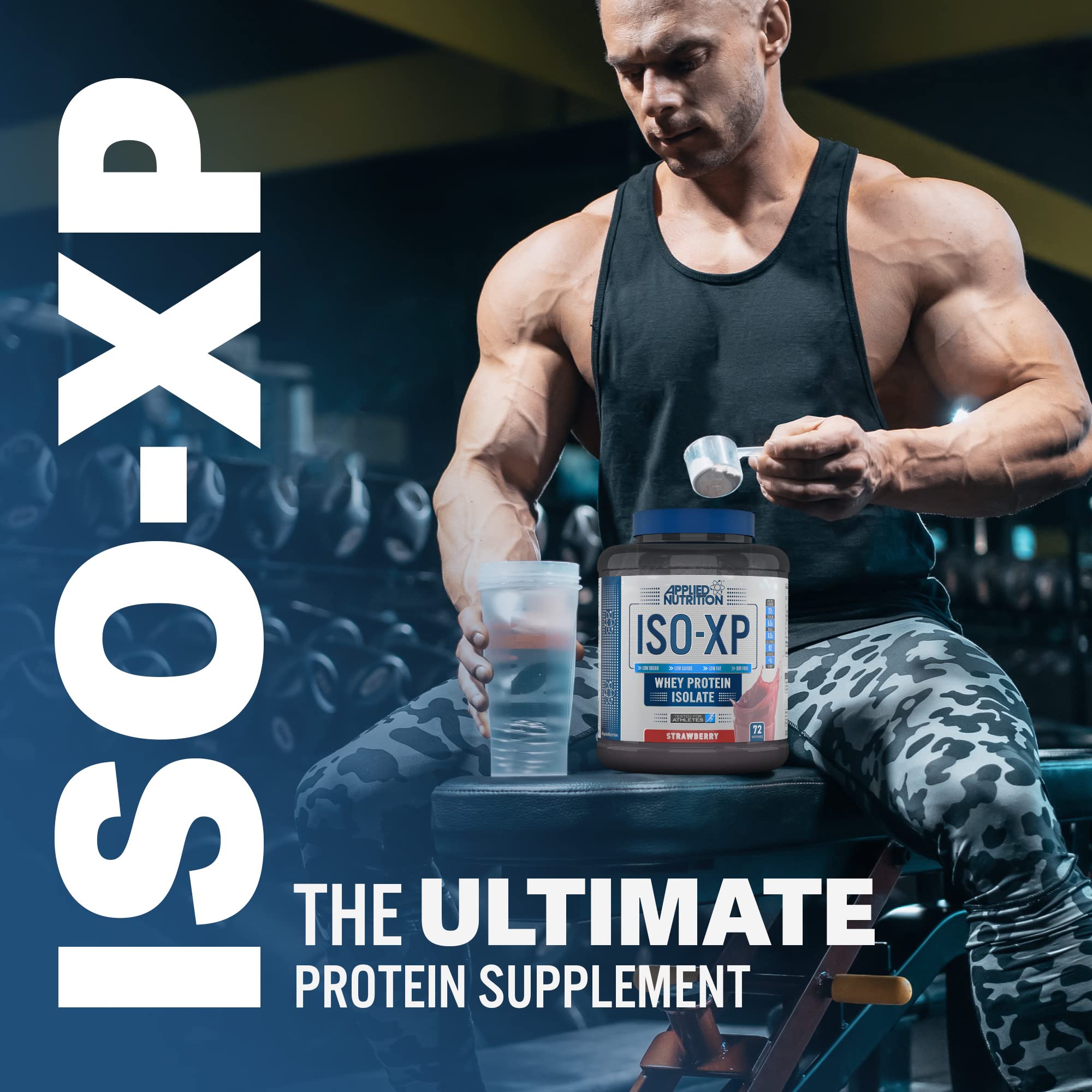 Applied Nutrition ISO XP Whey Protein Powder - 1.8kg (72 Servings) for Muscle Recovery & Growth | Post-Workout & Fitness Supplement