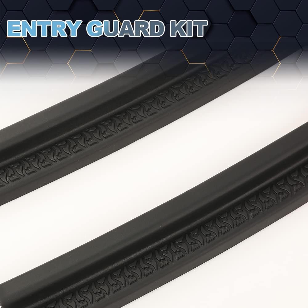 PIT66 Heavy Duty All Terrain Entry Guard Kit for Jeep Wrangler TJ (1997-2006) & LJ (2003-2006) Models - Off-Road Protection & Step Assist for Rugged Adventures