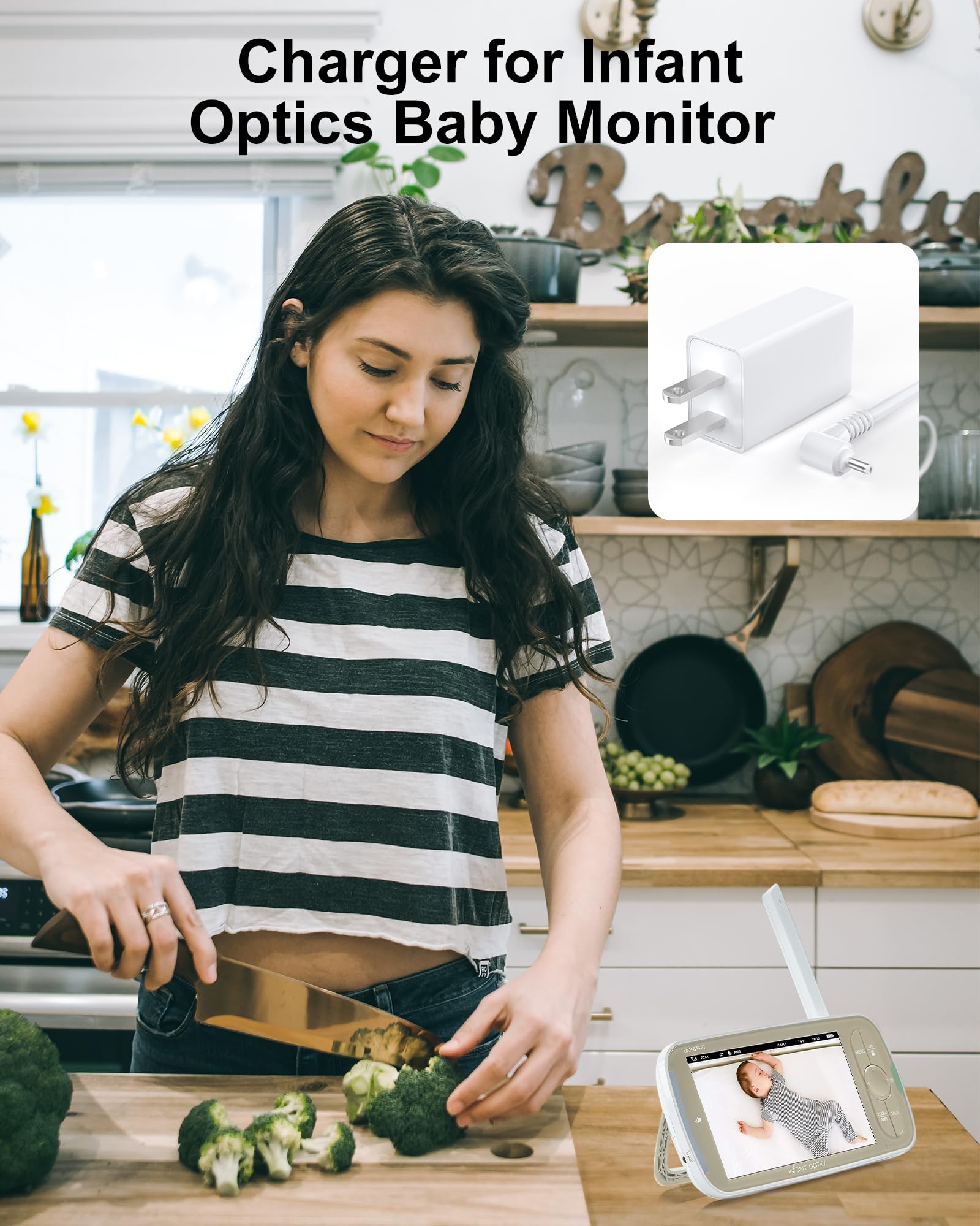 Infant Optics DXR-8 Pro Replacement Charger - Compatible Power Adapter for Baby Monitor (Not for Camera Unit/DXR8) | Perfect for Home Nursery & Travel Use