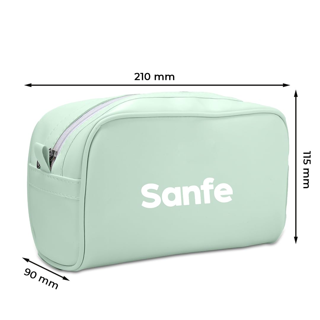 Sanfe Travel Pouch Kit - Waterproof Essentials Organizer Bag for Men & Women, Makeup Toiletry Green Travel Accessories - Perfect for Airplane, Camping & Gym Use