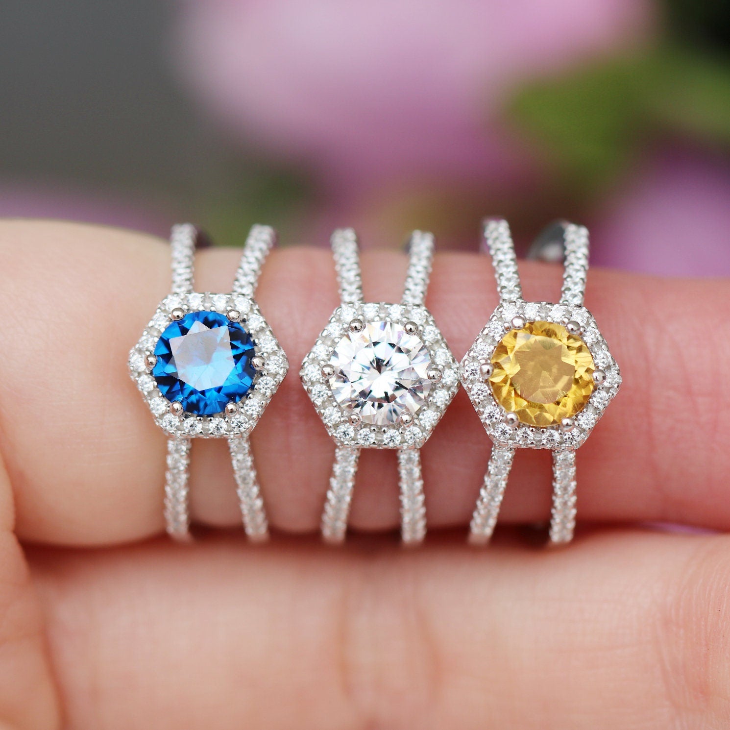 Lyla Citrine Ring - Sterling Silver Jewelry for Women, Elegant Gemstone Ring for Everyday Wear & Special Occasions