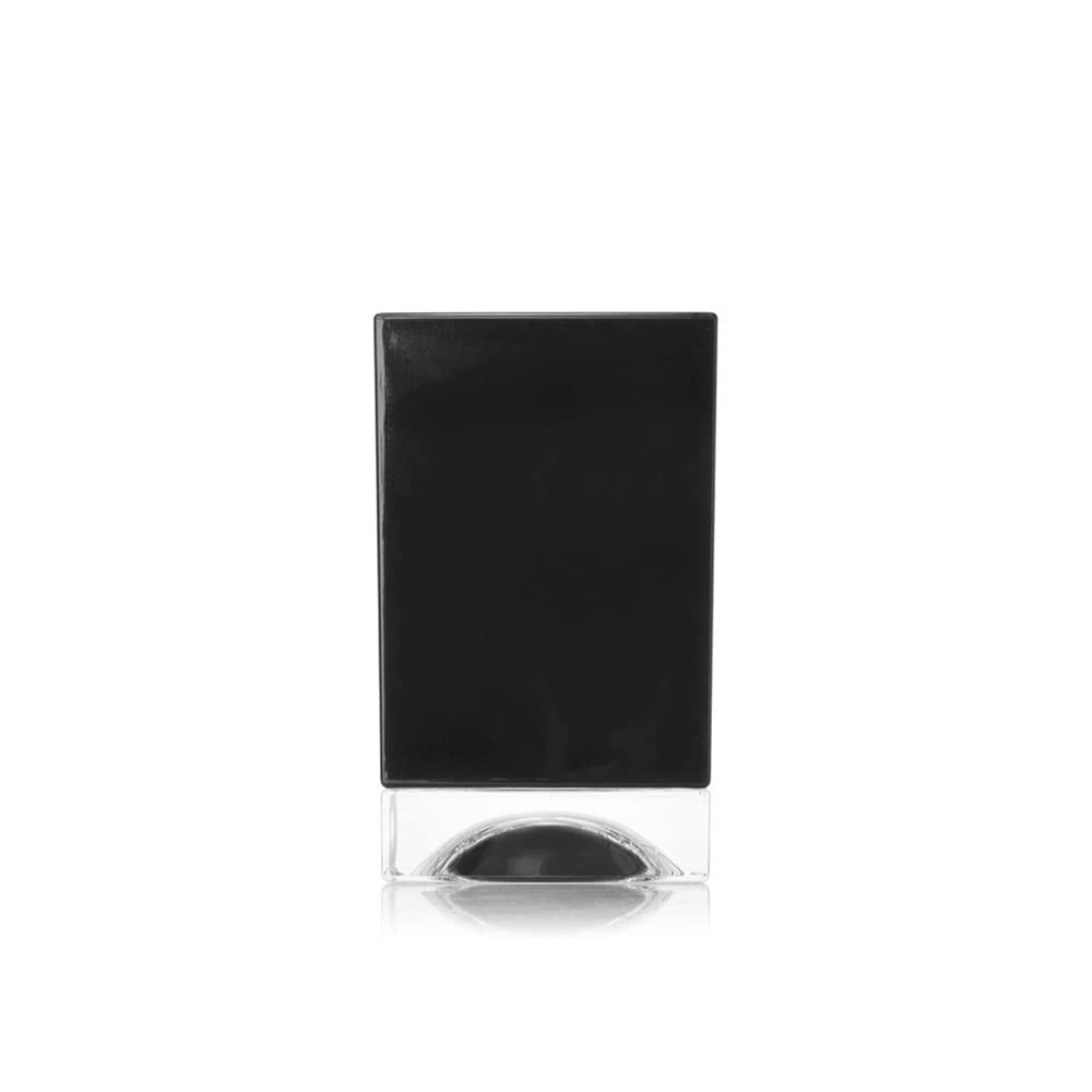 Kartell Boxy Modern Toothbrush Holder - Sleek Black Bathroom Organizer (7.3 x 7.3 x 12 cm) | Perfect for Countertop Storage & Minimalist Home Decor