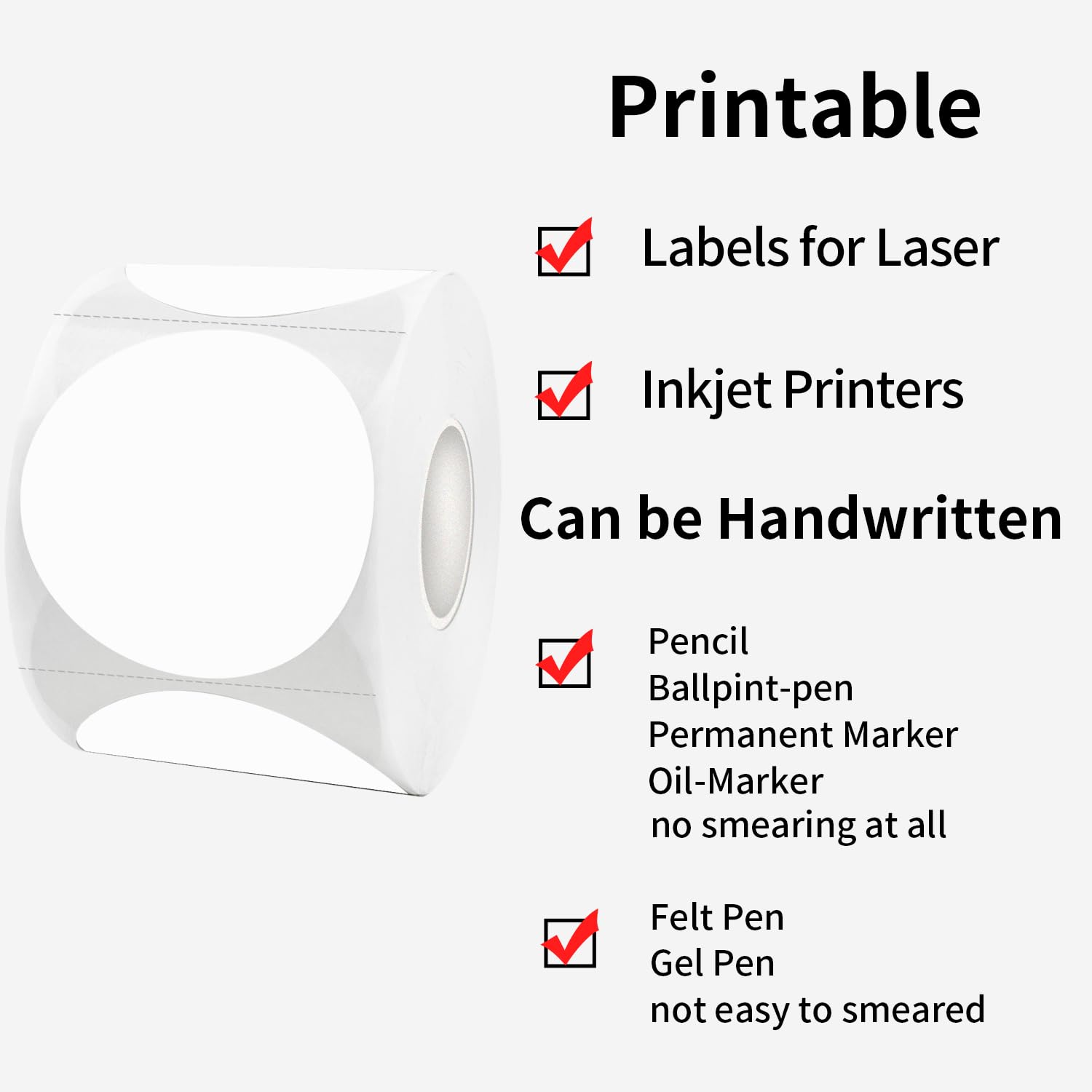 STARLIBOO Blank Dot Stickers 1.5 Inch - 500pcs Writable Circle Labels for Garage Sales, Yard Sales & Organizing (Not for Thermal Printing) - Perfect for Pricing, Sorting & DIY Craft Projects