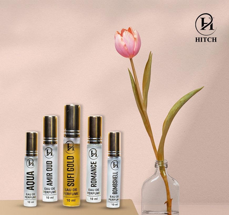 Premium HITCH Perfume Gift Set for Men & Women - 50ml Eau de Parfum, Long-Lasting Fragrance for Date Night & Special Occasions