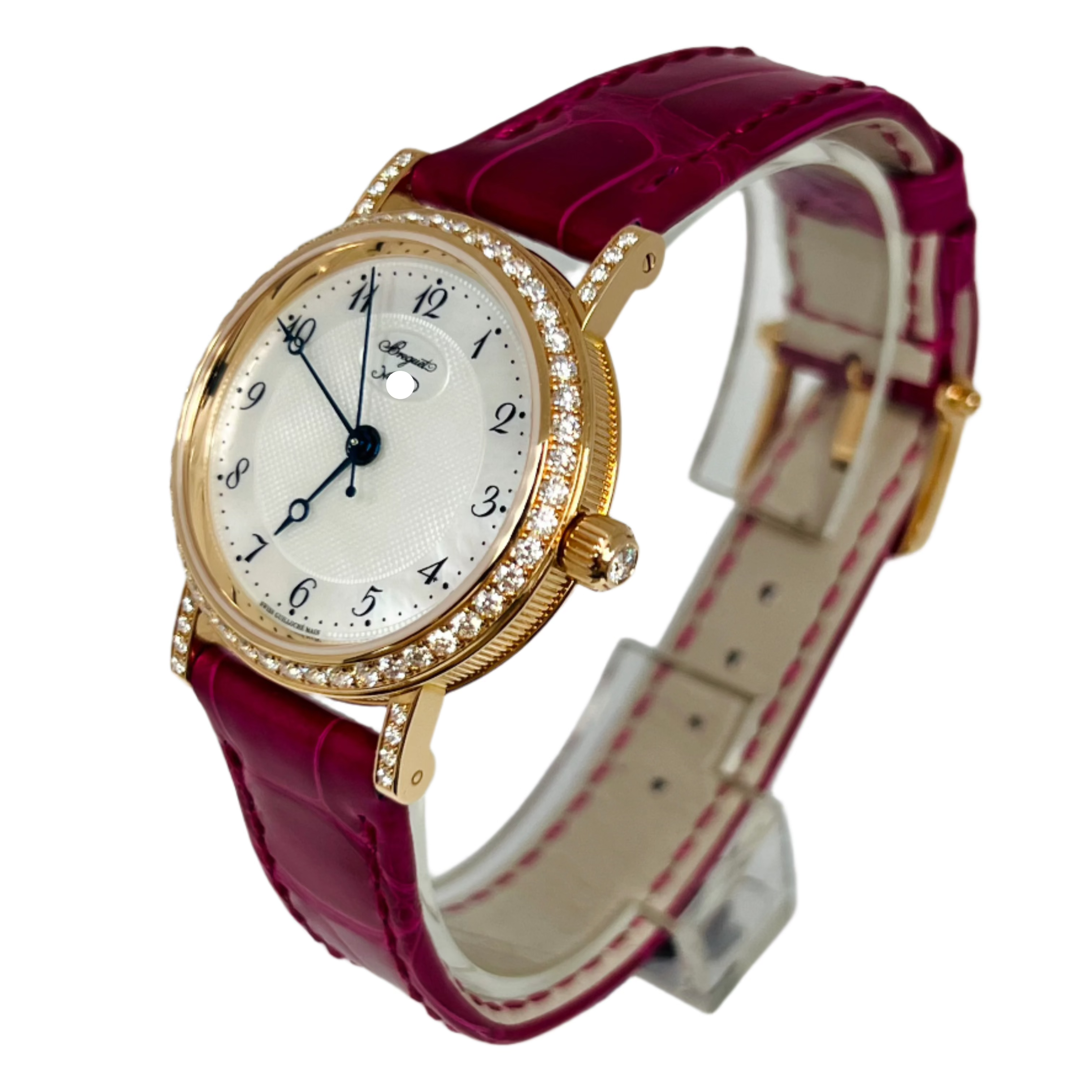 Breguet Classique 18K Rose Gold Diamond Ladies Watch - Luxury Women's Timepiece for Formal Events & Special Occasions