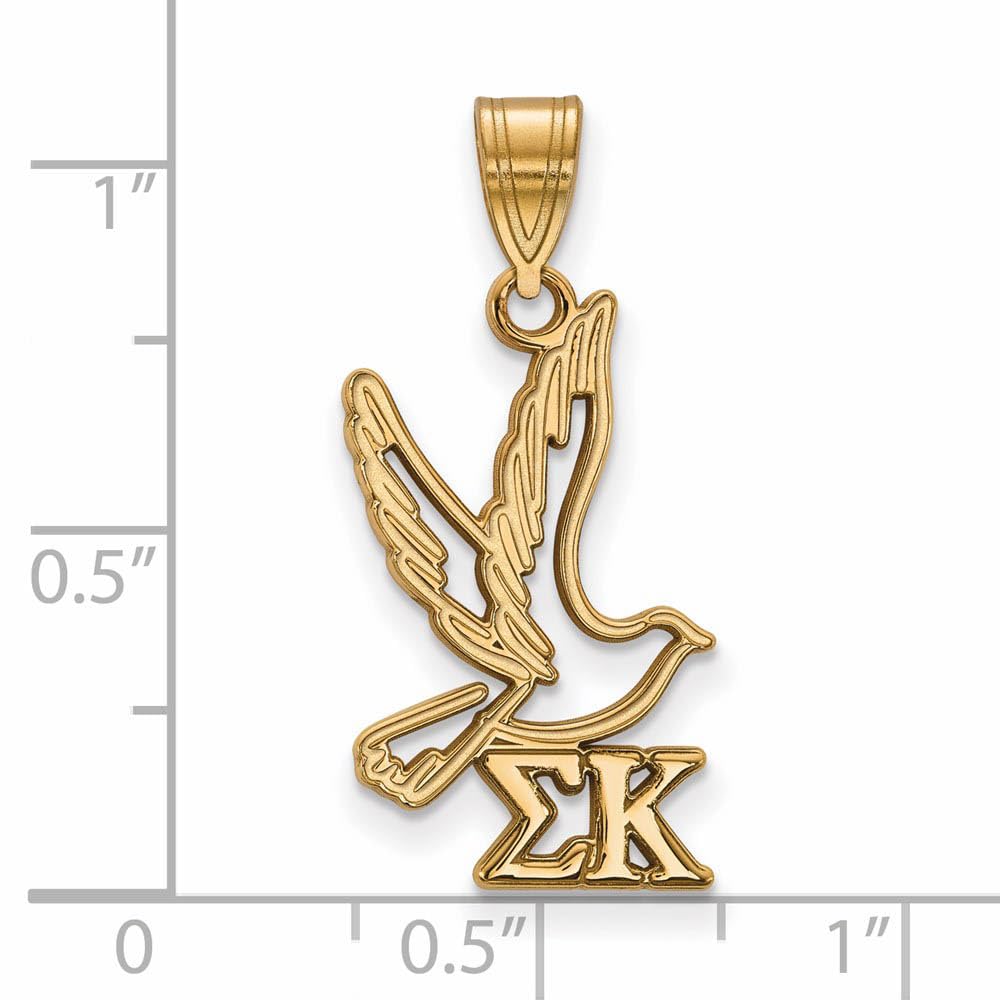 Sterling Silver Sigma Kappa Greek Letter Pendant Necklace - Perfect for Sorority Sisters, Graduation Gifts & Greek Life Jewelry