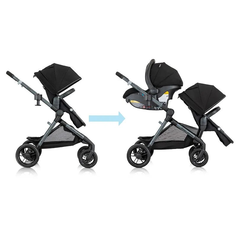Pivot Xpand Modular Stroller with LiteMax Infant Car Seat - Ayrshire Black | Lightweight Travel System for Newborns & Toddlers | Perfect for City Walks, Shopping & Air Travel