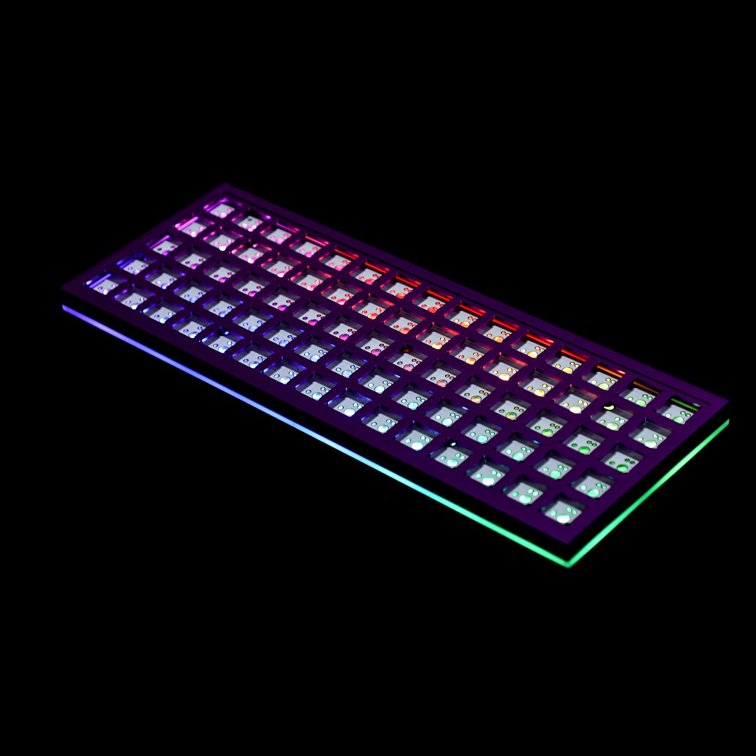 YMDK Idobao x ID75 75-Key Ortholinear Mechanical Keyboard Kit - Hot-Swappable PCB, Anodized Aluminum Case (Gray) | Perfect for Programmers, Typists & Custom Keyboard Enthusiasts