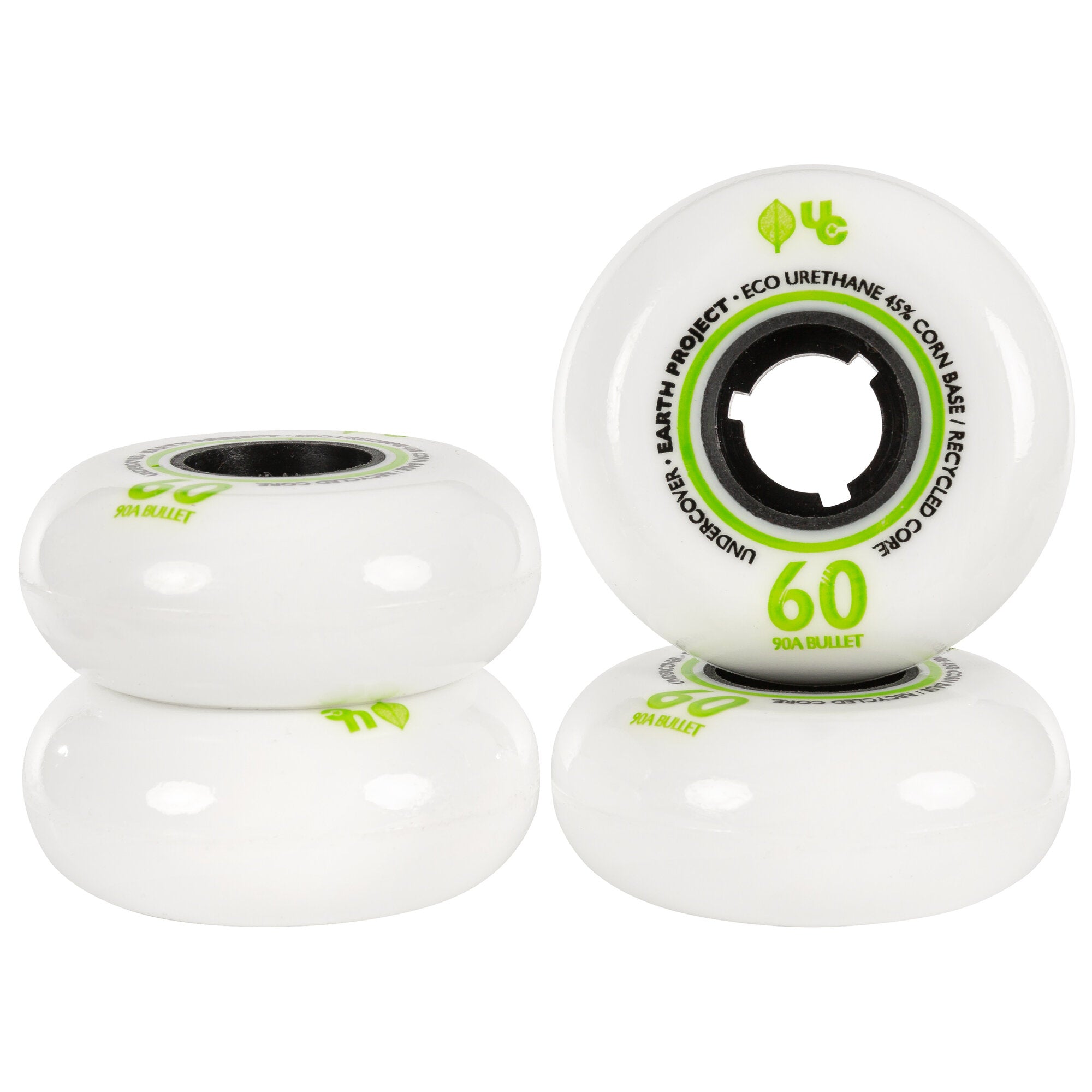 60/90A Earth Tires - 4 Pack Set for Electric Scooters, Bikes & Skateboards - High Grip & Durable Performance