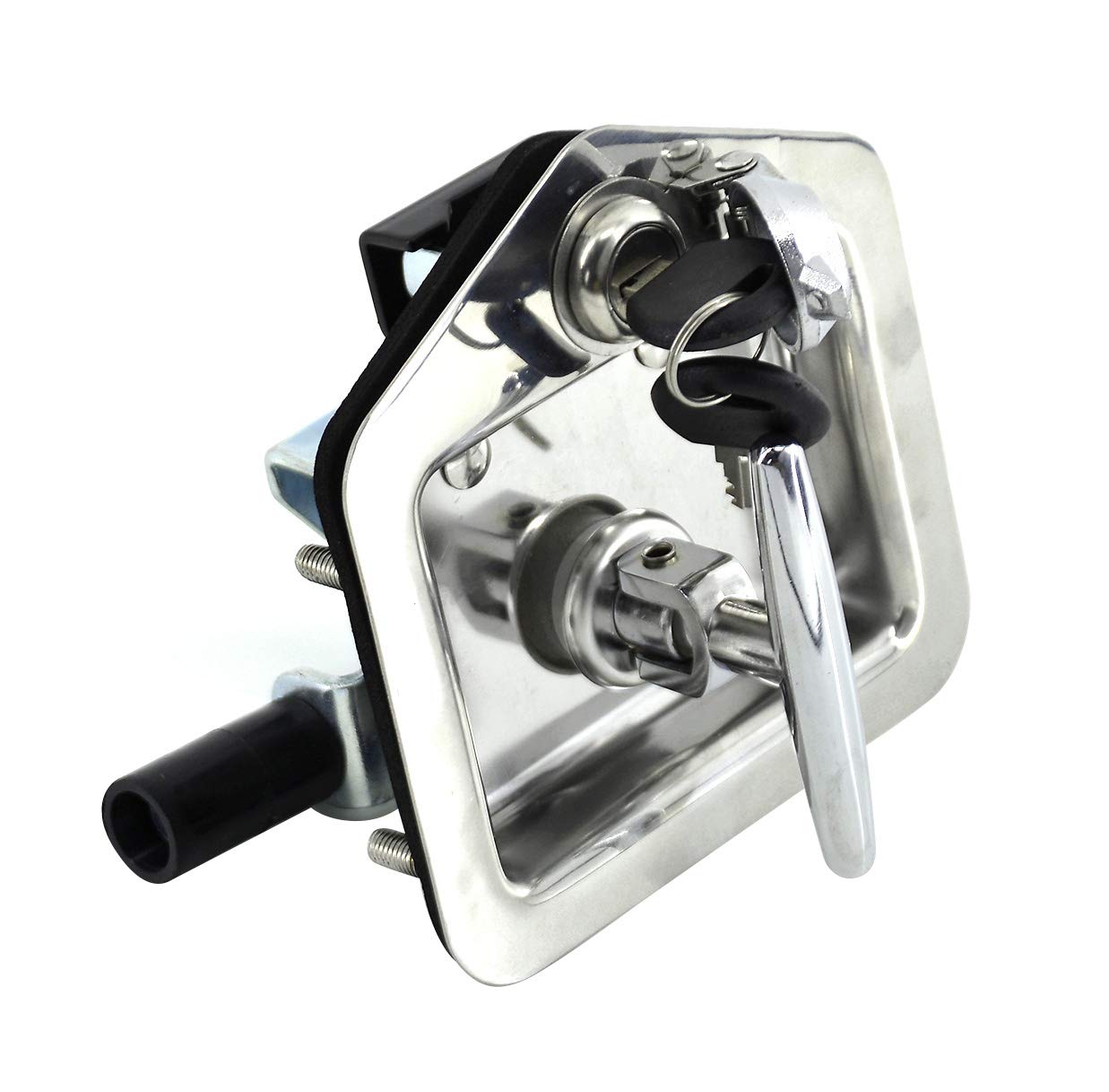 Heavy Duty T-Handle Tool Box Latch - Secure Locking Mechanism for Tool Chests, Truck Beds & Storage Cases - Durable Metal Drawer Latch for Workshop, Garage & Industrial Use