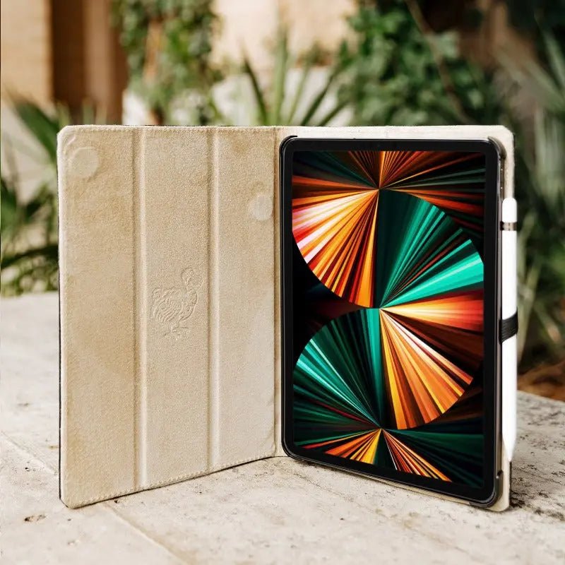 Premium Genuine Leather iPad Case - Slim Protective Cover for iPad Pro/Air/Mini - Perfect for Work, Travel & Everyday Use